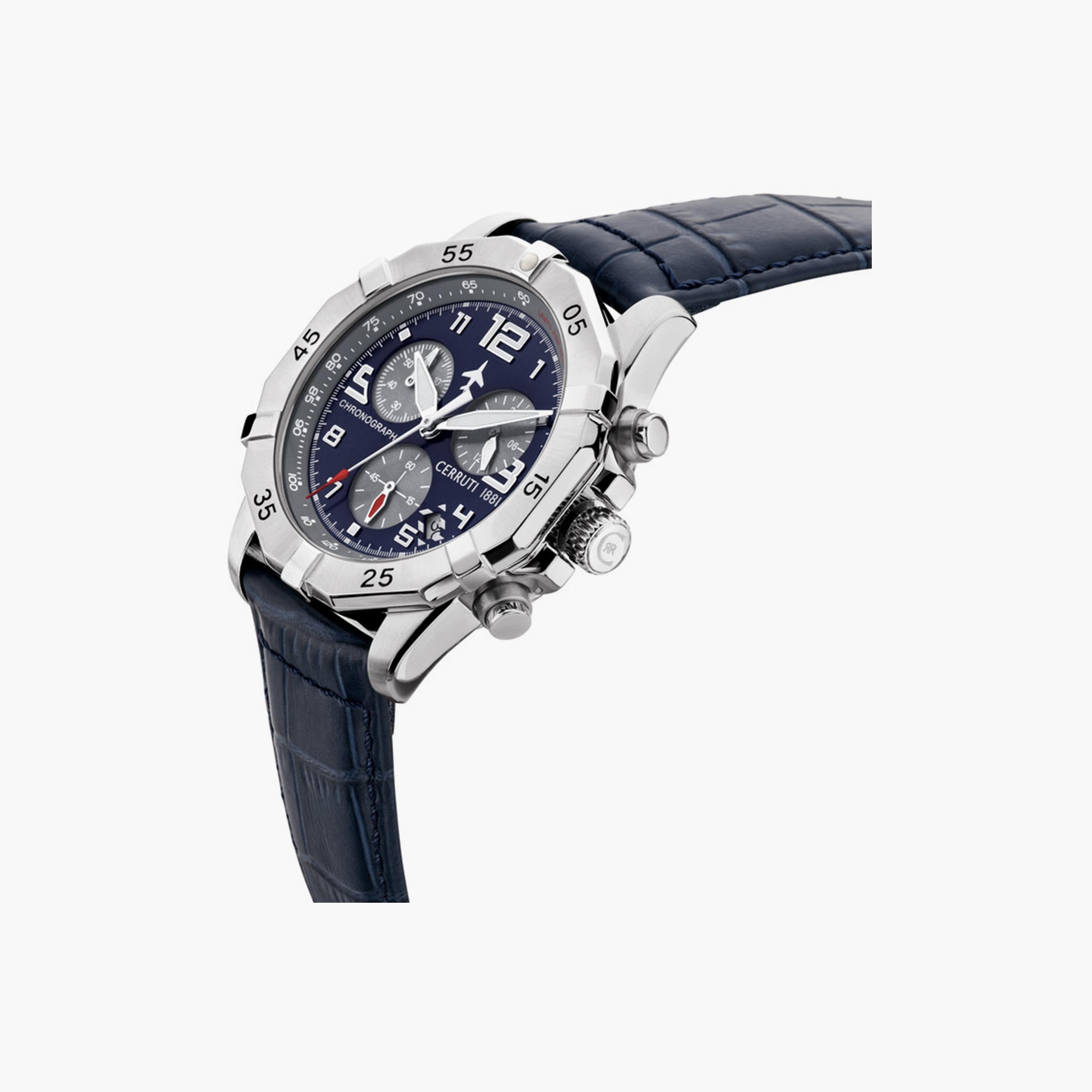 ساعة شيروتي 1881 للرجال 43 ملم ذات جلد أسود من كرونوغراف | CIWGC2224406-men-watchesandjewellery-watches-image-2