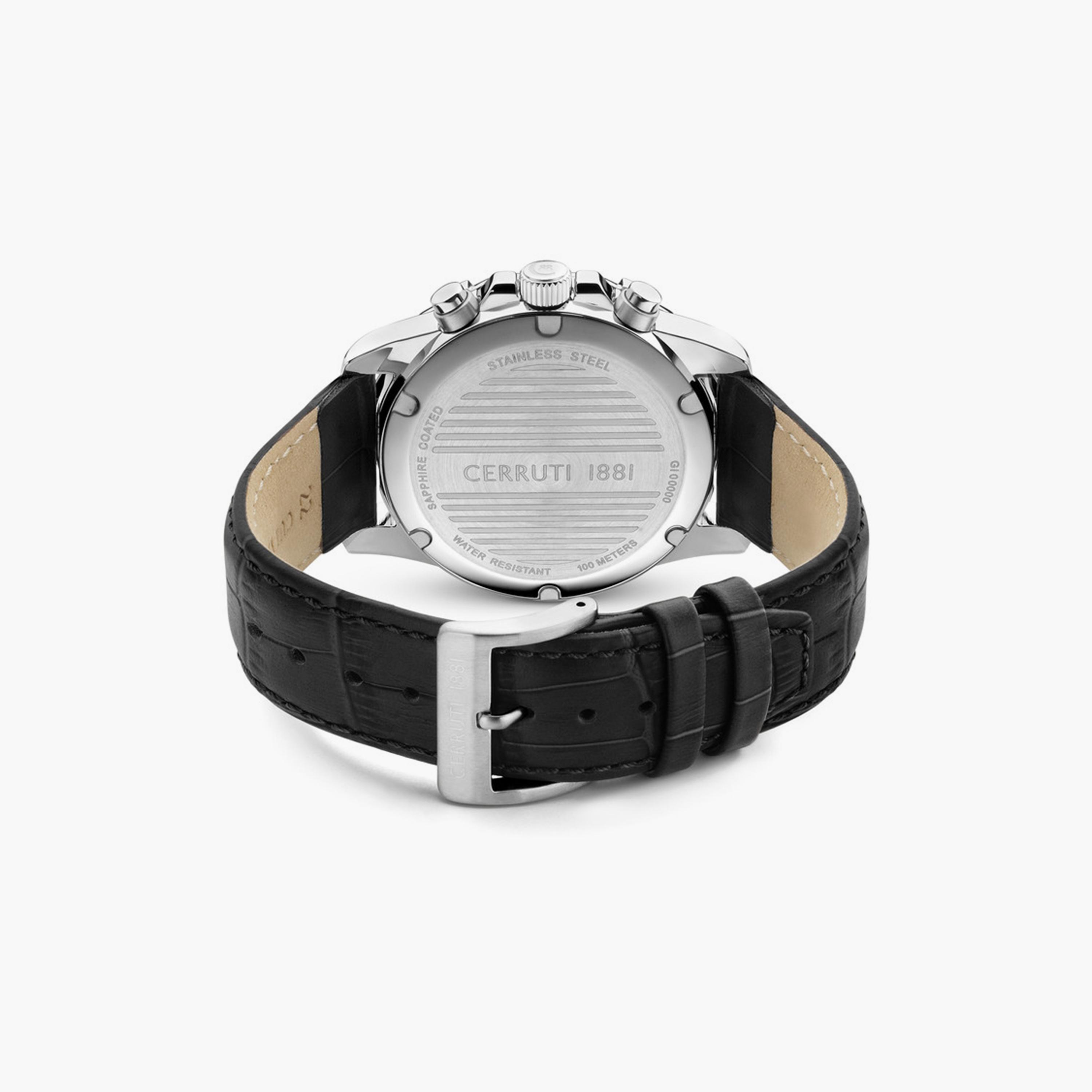 ساعة شيروتي 1881 للرجال 43 ملم ذات جلد أسود من كرونوغراف | CIWGC2224406-men-watchesandjewellery-watches-image-3