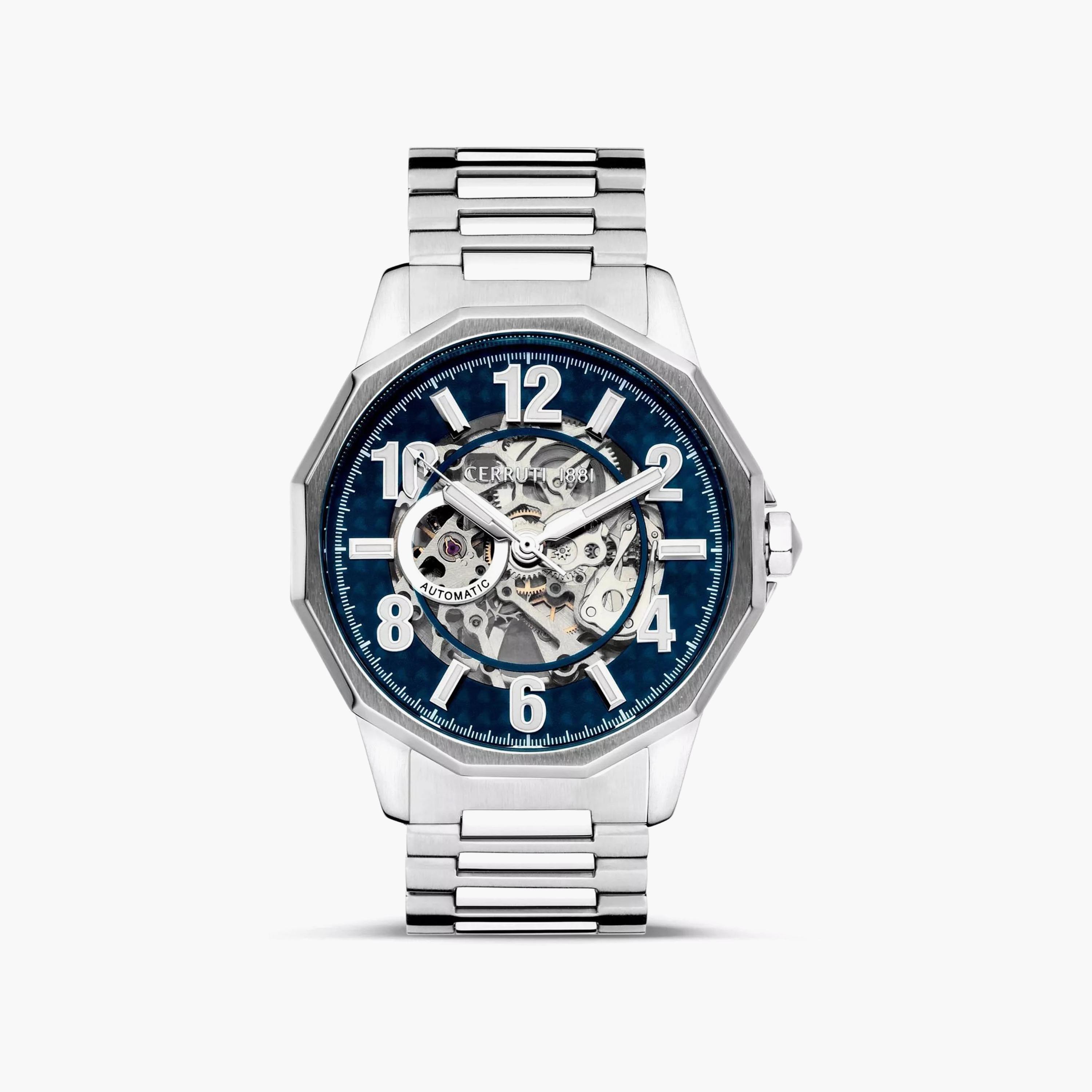 Cerruti 1881 Men's 45 MM Silver Automatic Stainless Steel Watch | CIWGL0007307-men-watchesandjewellery-watches-image-1