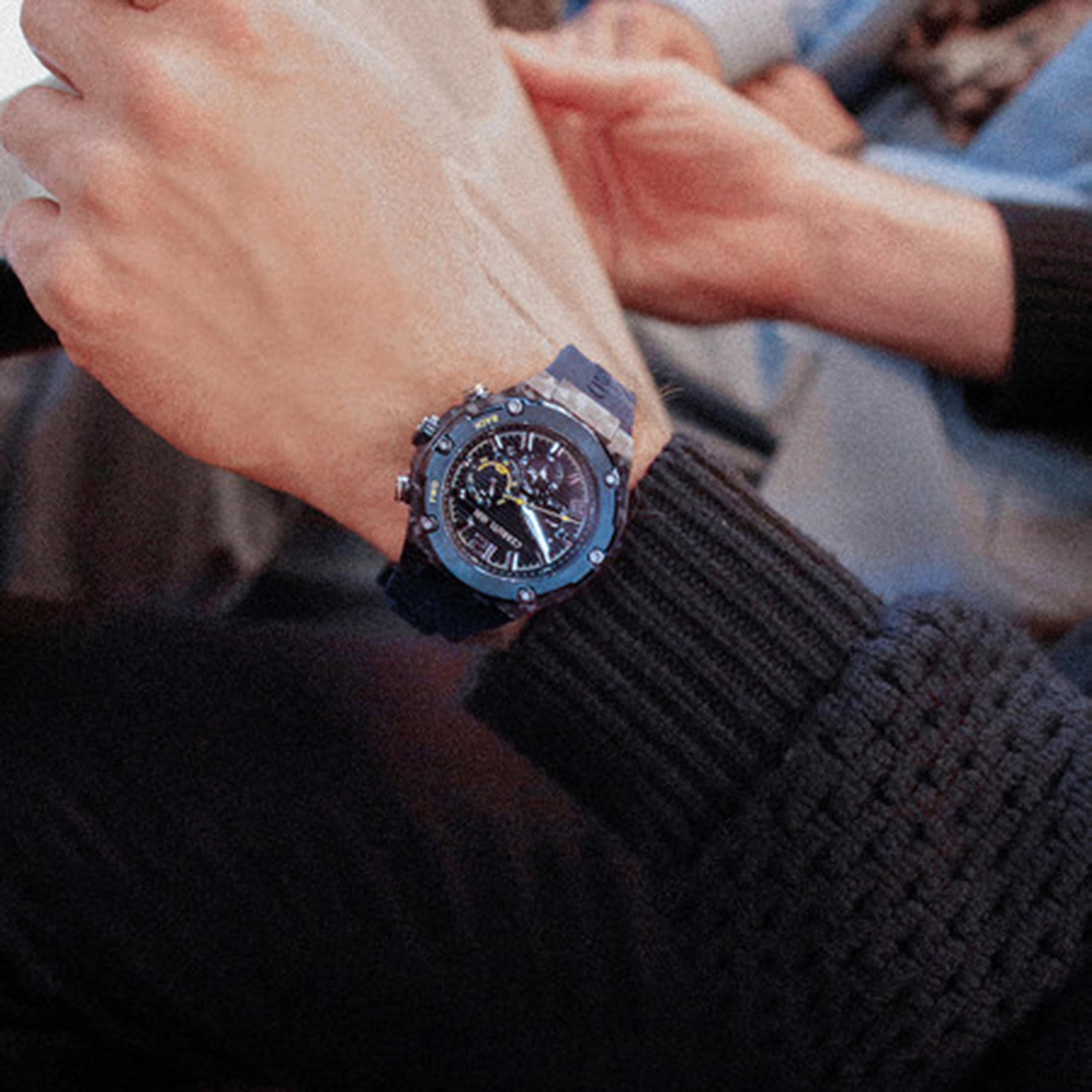 ساعة شيروتي 1881 للرجال 43 ملم بلون أزرق ذات كرونوغراف من السيليكون | CIWGQ2113802-men-watchesandjewellery-watches-image-2