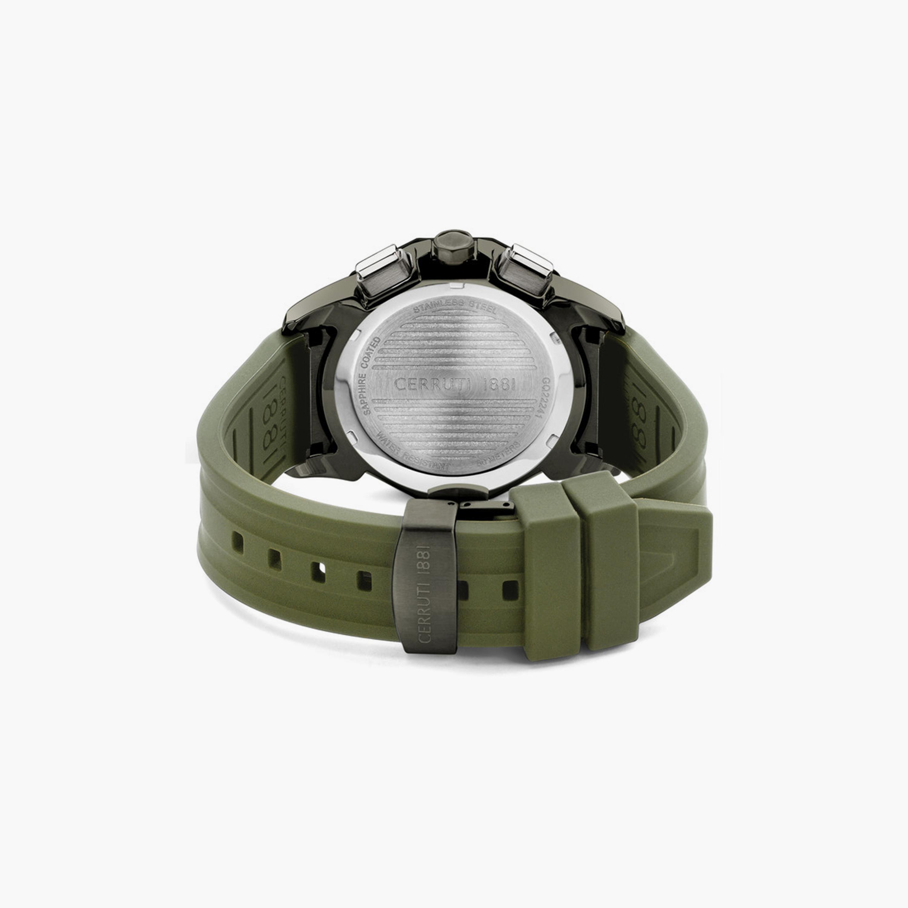 ساعة شيروتي 1881 للرجال 44 ملم بلون اخضر ذات كرونوغراف من السيليكون | CIWGQ2224104-men-watchesandjewellery-watches-image-3