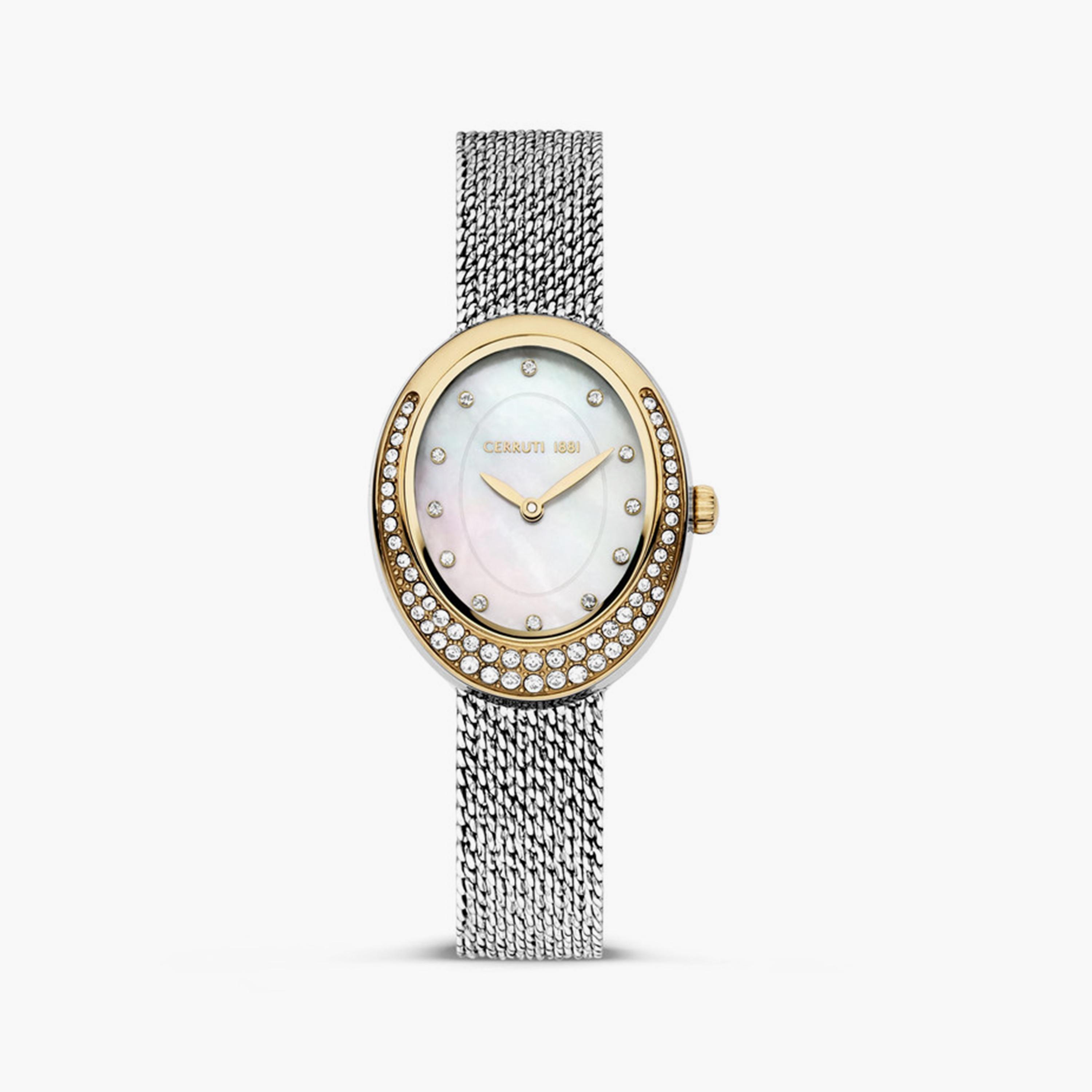ساعة أنالوج باللون الفضي ذات ستانلس ستيل مع 26 مم للنساء من شيروتي 1881 | CIWLG0012503-women-watchesandjewellery-watches-image-1