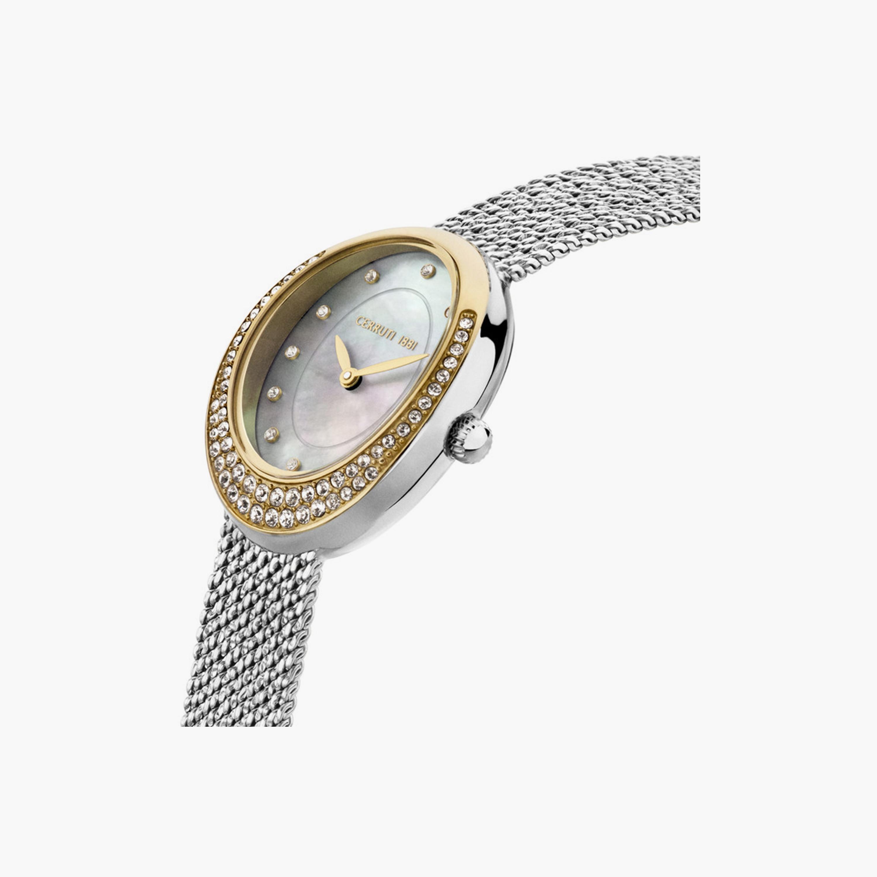 ساعة أنالوج باللون الفضي ذات ستانلس ستيل مع 26 مم للنساء من شيروتي 1881 | CIWLG0012503-women-watchesandjewellery-watches-image-2