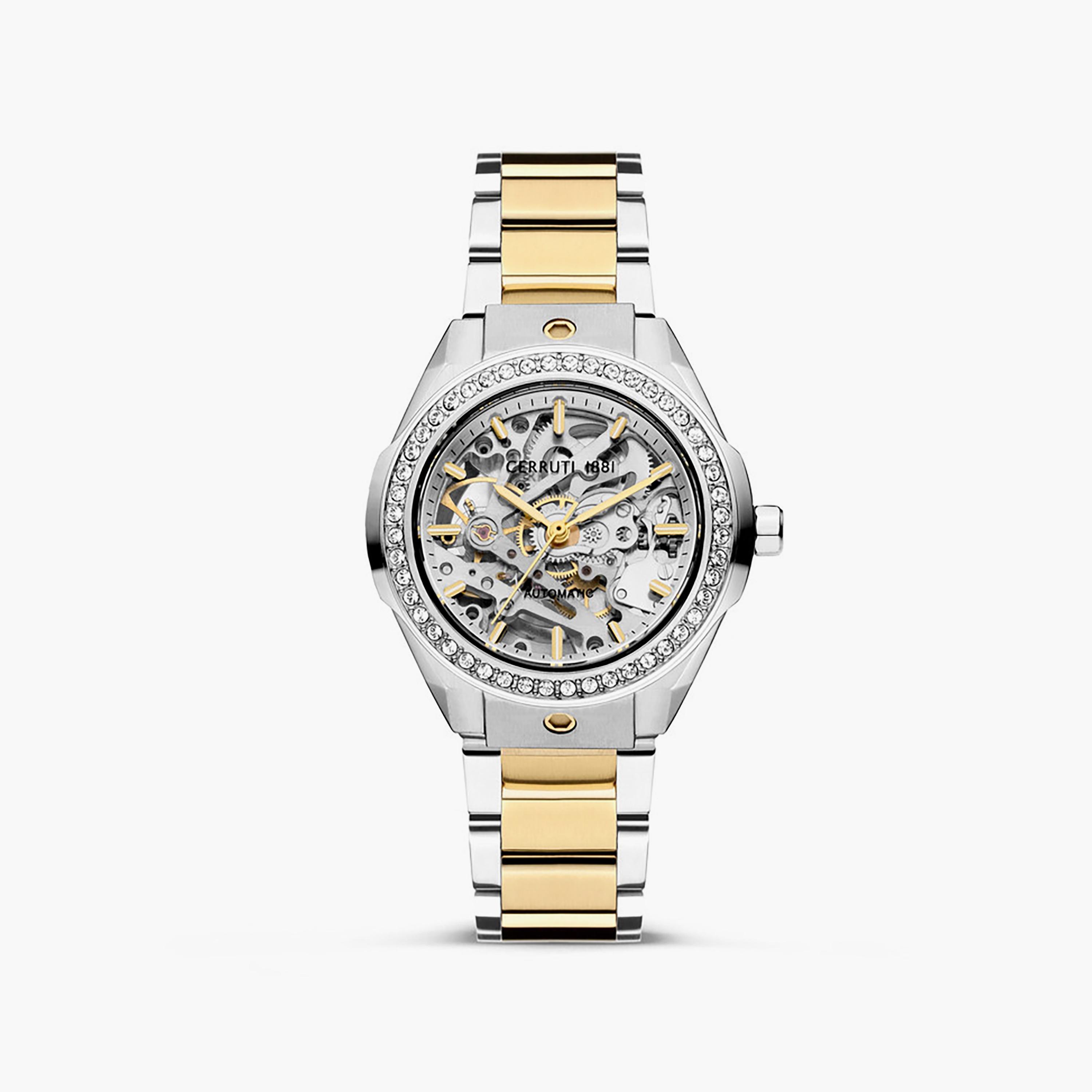 Cerruti 1881 Women's 35 MM Silver & Gold Automatic Stainless Steel Watch | CIWLL0012101-women-watchesandjewellery-watches-image-1