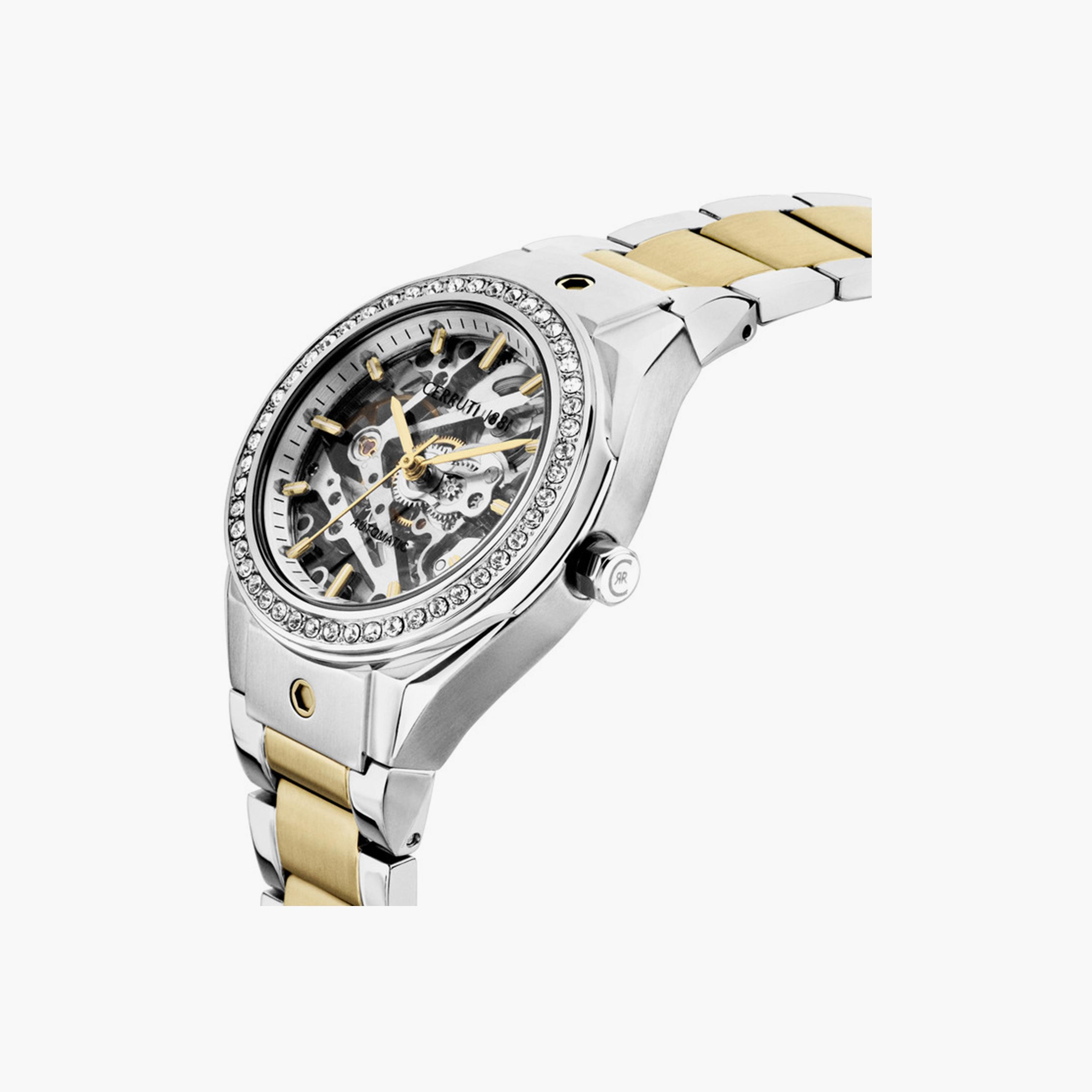 Cerruti 1881 Women's 35 MM Silver & Gold Automatic Stainless Steel Watch | CIWLL0012101-women-watchesandjewellery-watches-image-2