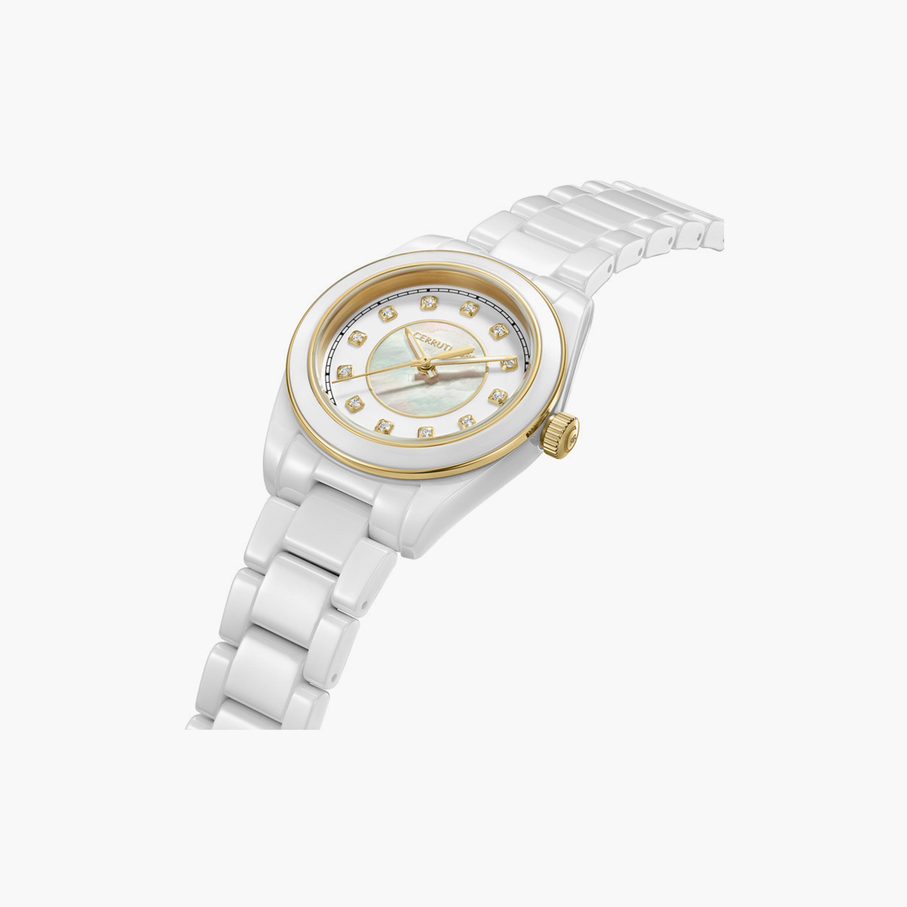 Cerruti 1881 Women's 31 MM White Analog Stainless Steel Watch | CIWLG0043502-women-watchesandjewellery-watches-image-2