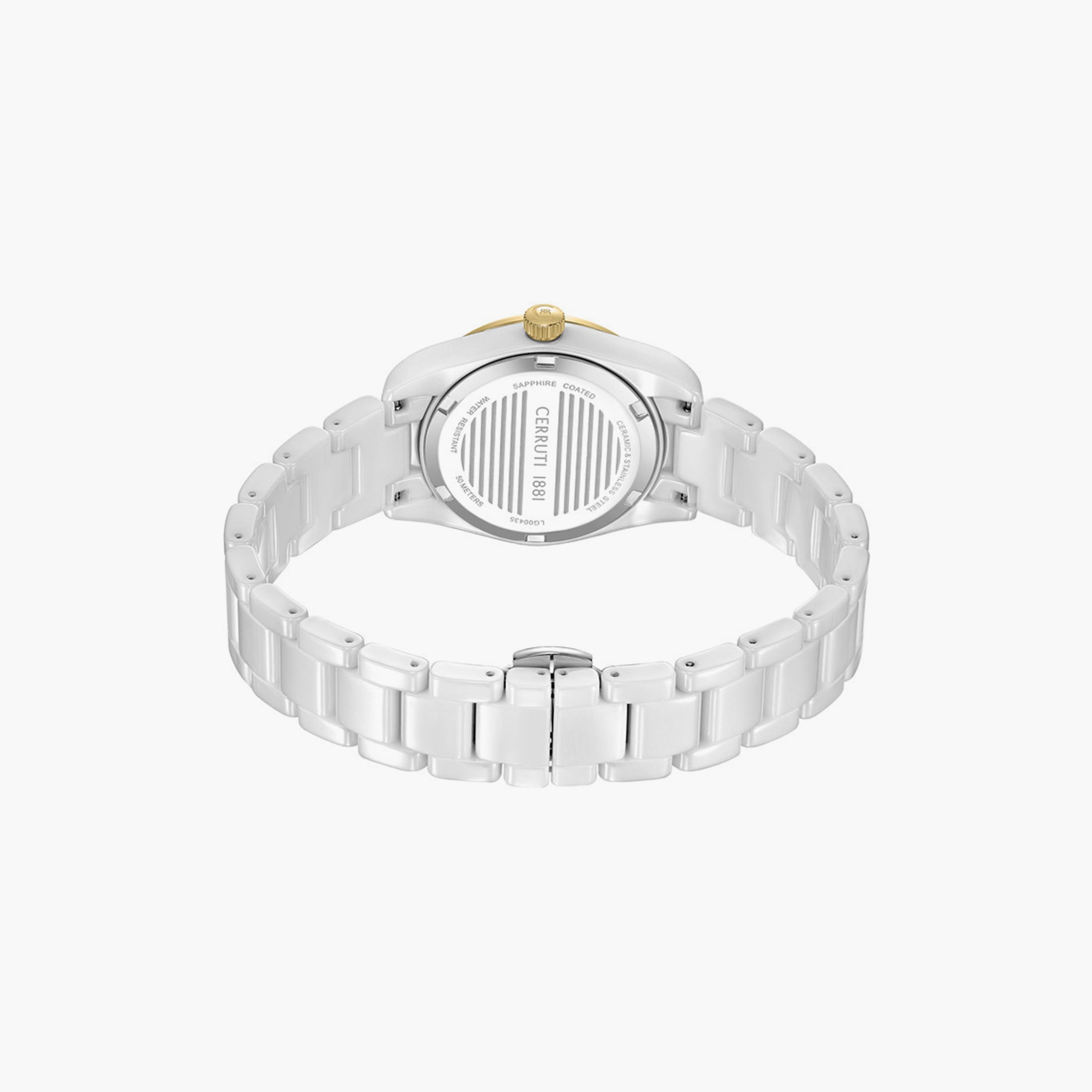 Cerruti 1881 Women's 31 MM White Analog Stainless Steel Watch | CIWLG0043502-women-watchesandjewellery-watches-image-3