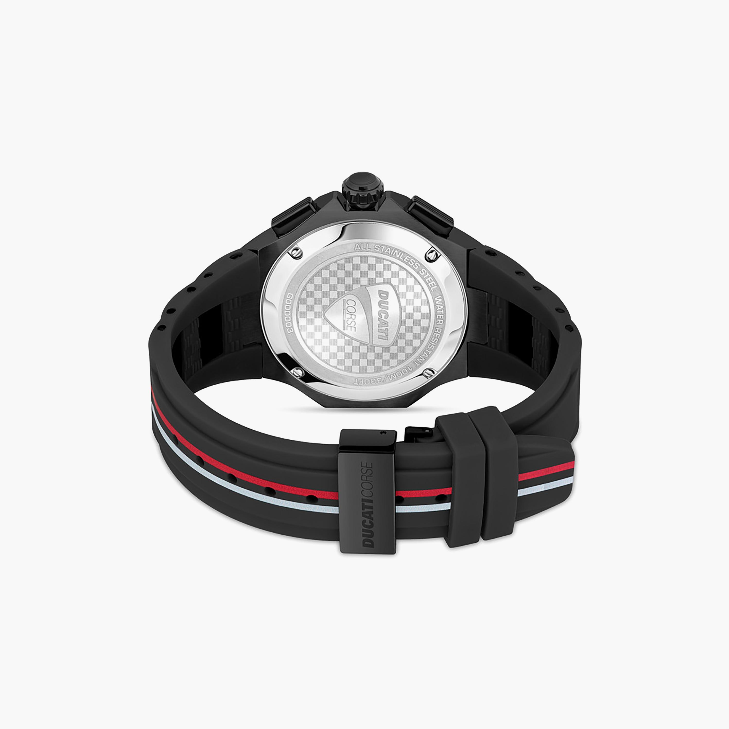ساعة كرونوغراف من دوكاتي كورس للرجال مع 56 مم بلون اسود من ستانلس ستيل | DTWGO0000308-men-watchesandjewellery-watches-image-3