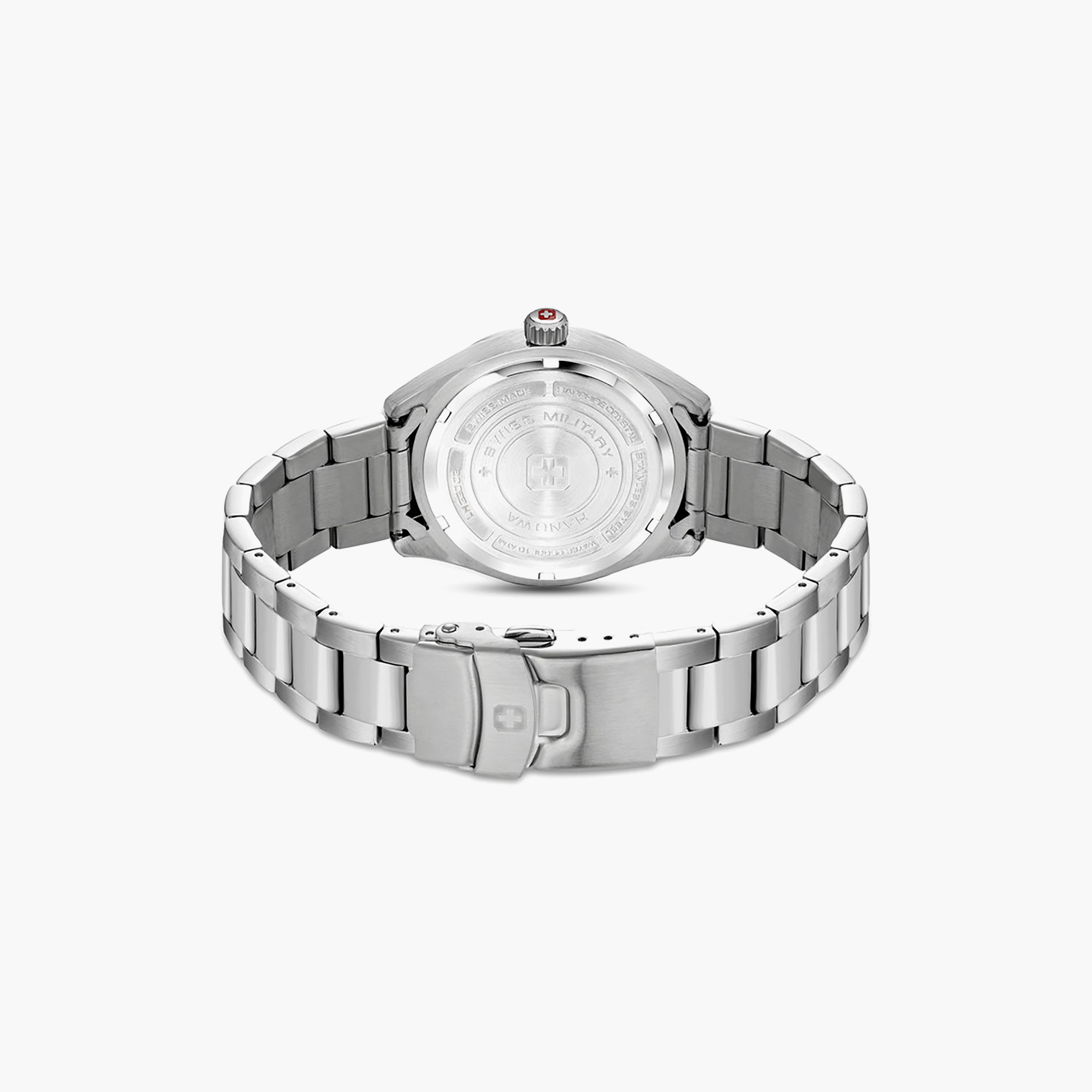 ساعة انالوج من سويس ميليتاري هانوا للنساء مع 35 مم بلون فضي من ستانلس ستيل | SMWLH2200202-women-watchesandjewellery-watches-image-3