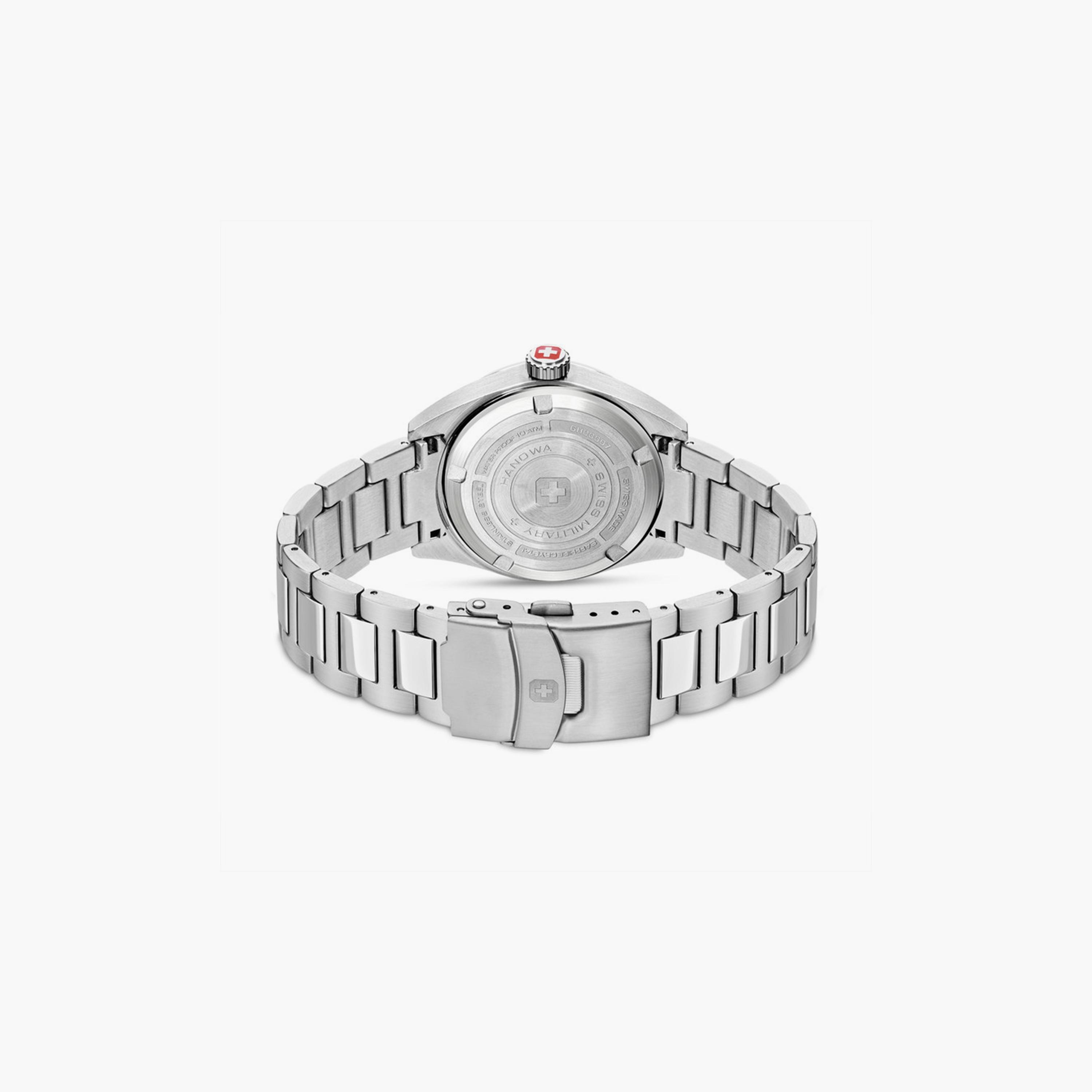 ساعة انالوج من سويس ميليتاري هانوا للرجال مع 42 مم بلون فضي من ستانلس ستيل | SMWGH0000704-men-watchesandjewellery-watches-image-3