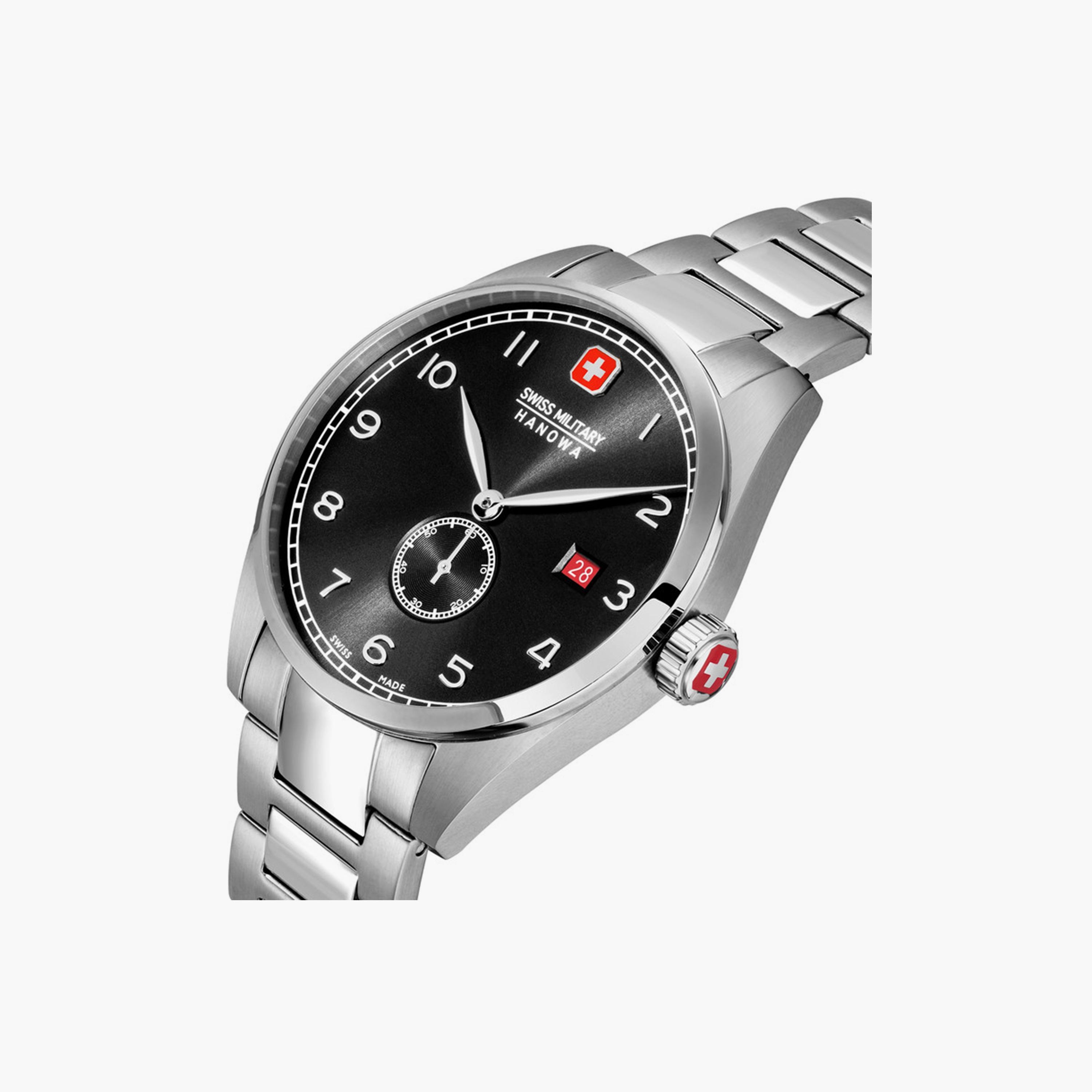ساعة انالوج من سويس ميليتاري هانوا للرجال مع 42 مم بلون فضي من ستانلس ستيل | SMWGH0000704-men-watchesandjewellery-watches-image-4