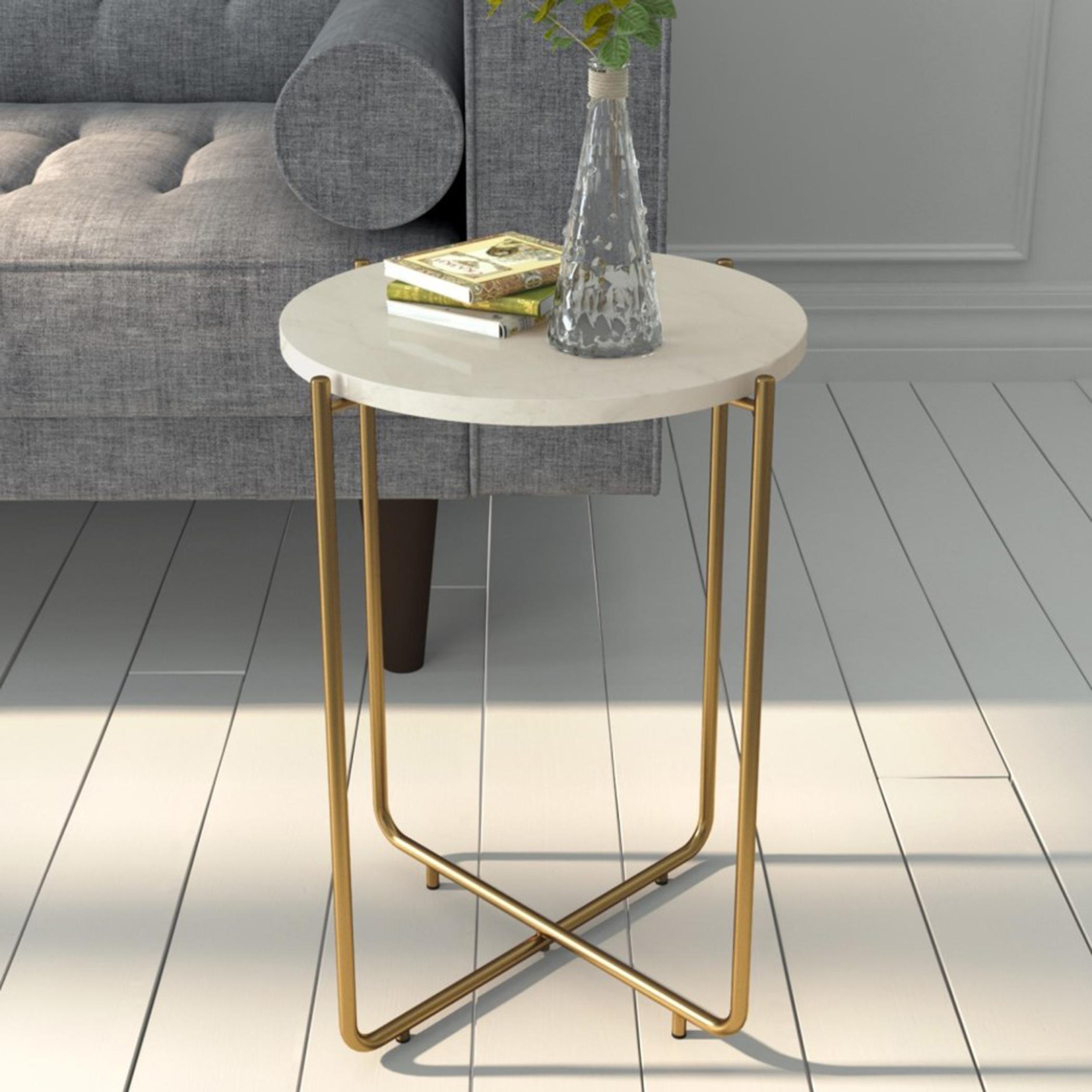 Farid Marble Top Side Table