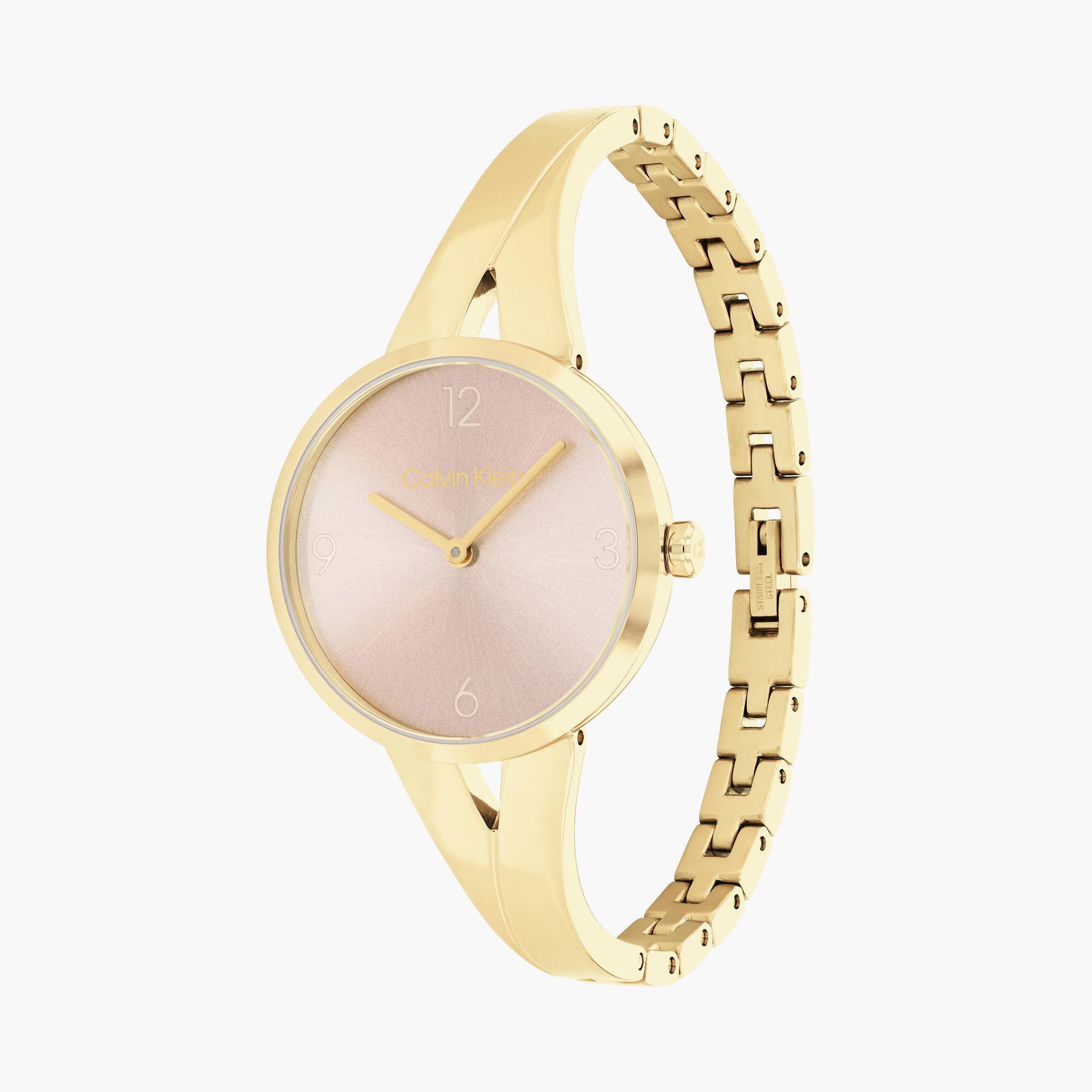 كالفن كلاين- ساعة للنساء 30 ملم تناظرية ذهبي من الستانلس ستيل| 25100027-women-watchesandjewellery-watches-image-2