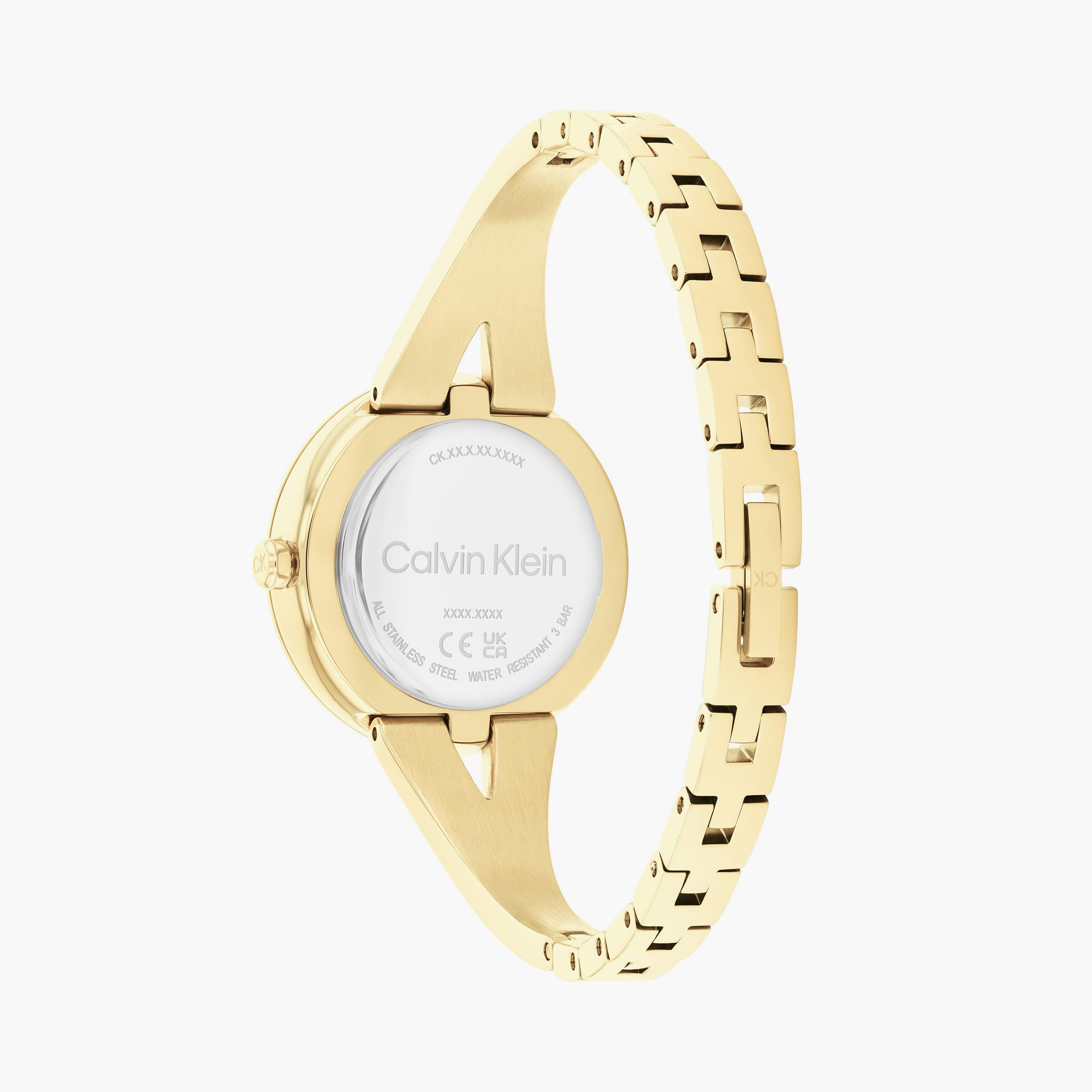 كالفن كلاين- ساعة للنساء 30 ملم تناظرية ذهبي من الستانلس ستيل| 25100027-women-watchesandjewellery-watches-image-3