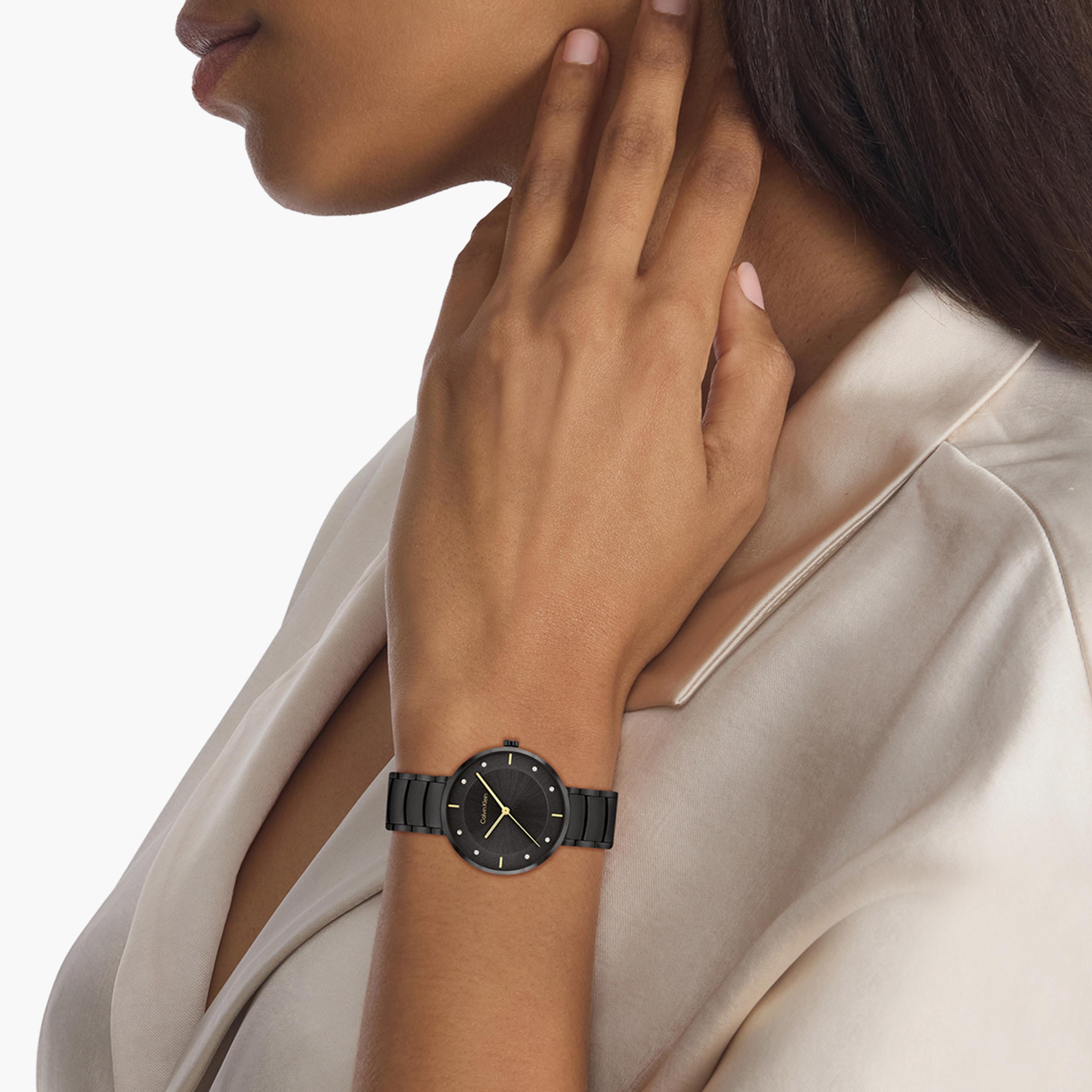 كالفن كلاين- ساعة للنساء 34 ملم بسوار من الستانلس ستيل بلونين | 25100021-women-watchesandjewellery-watches-image-4