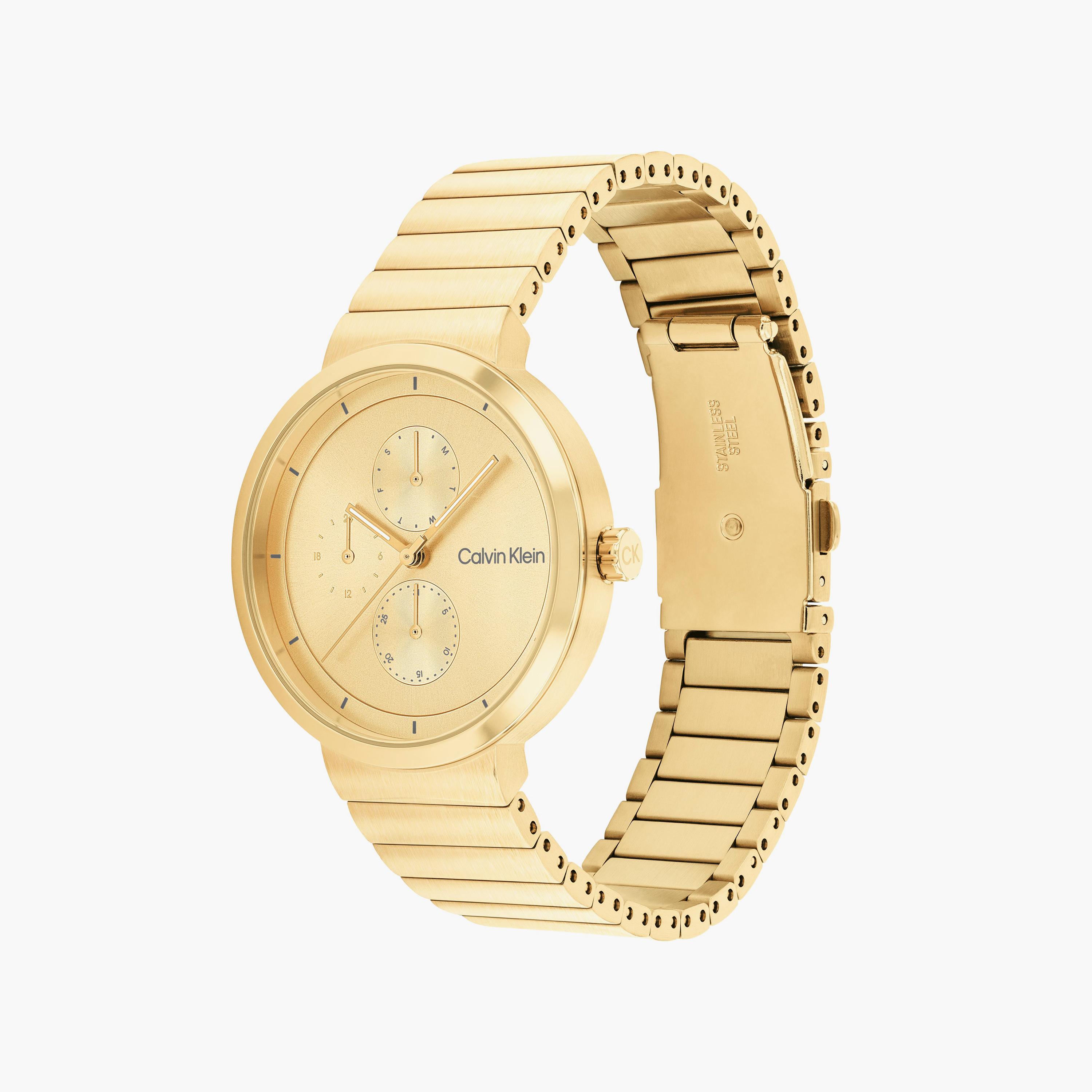 كالفن كلاين- ساعة للنساء 36 ملم من الستانلس ستيلباللون الذهبي الكرونوغراف | 25100030-women-watchesandjewellery-watches-image-2