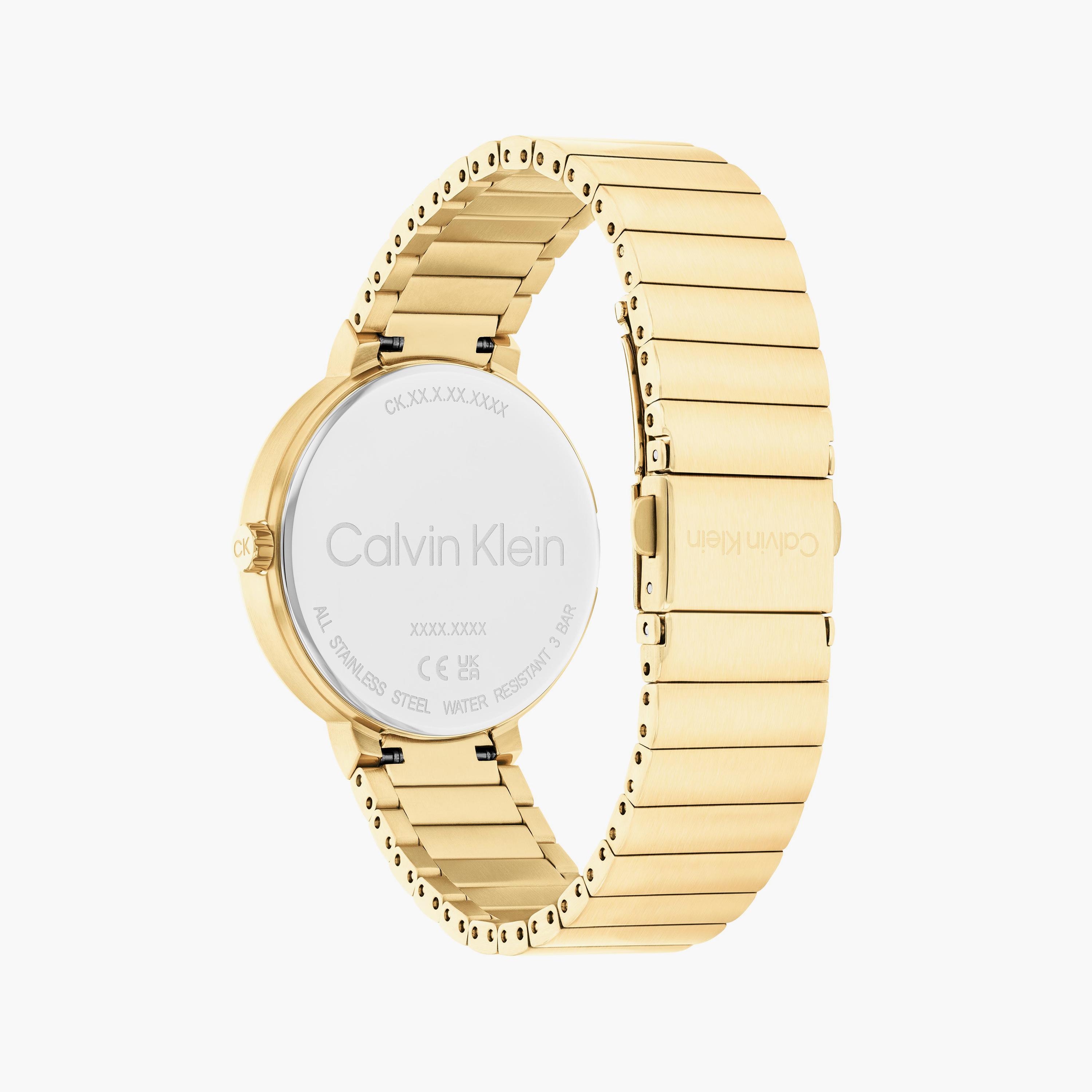كالفن كلاين- ساعة للنساء 36 ملم من الستانلس ستيلباللون الذهبي الكرونوغراف | 25100030-women-watchesandjewellery-watches-image-3