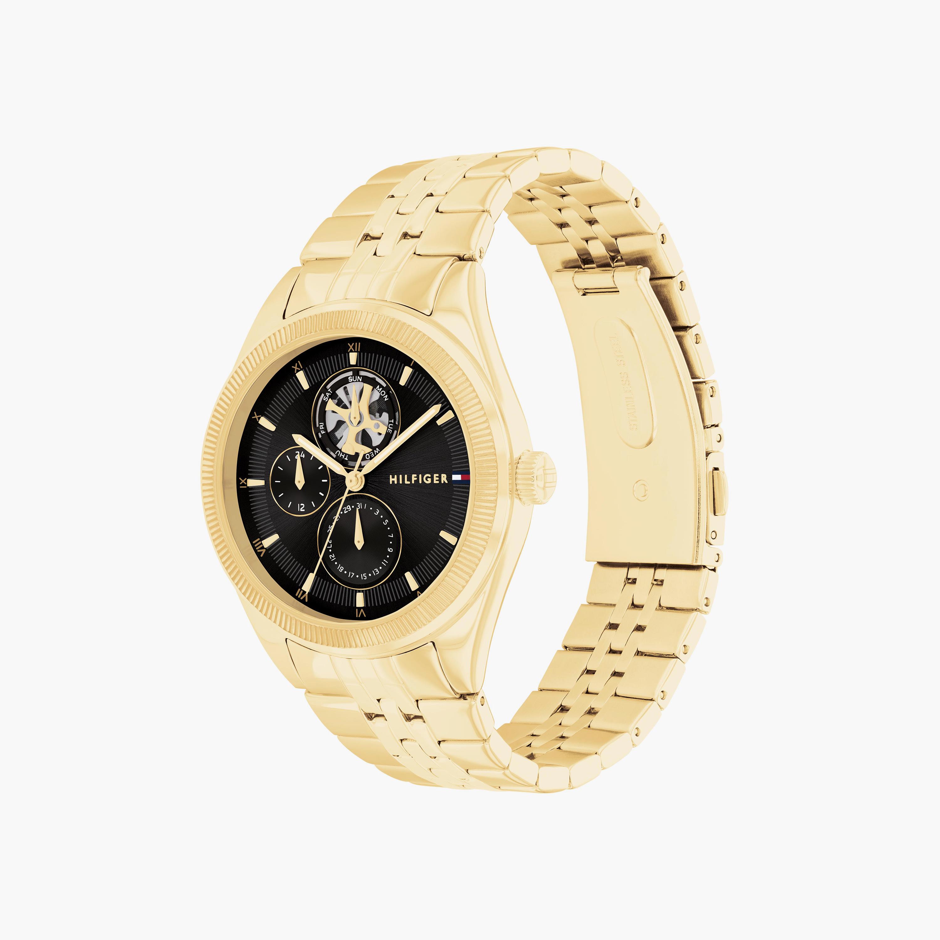 تومي هيلفيغر- ساعة للنساء 38 ملم كرونوغراف ذهبية من الستانلس ستيل | 1782717-women-watchesandjewellery-watches-image-2