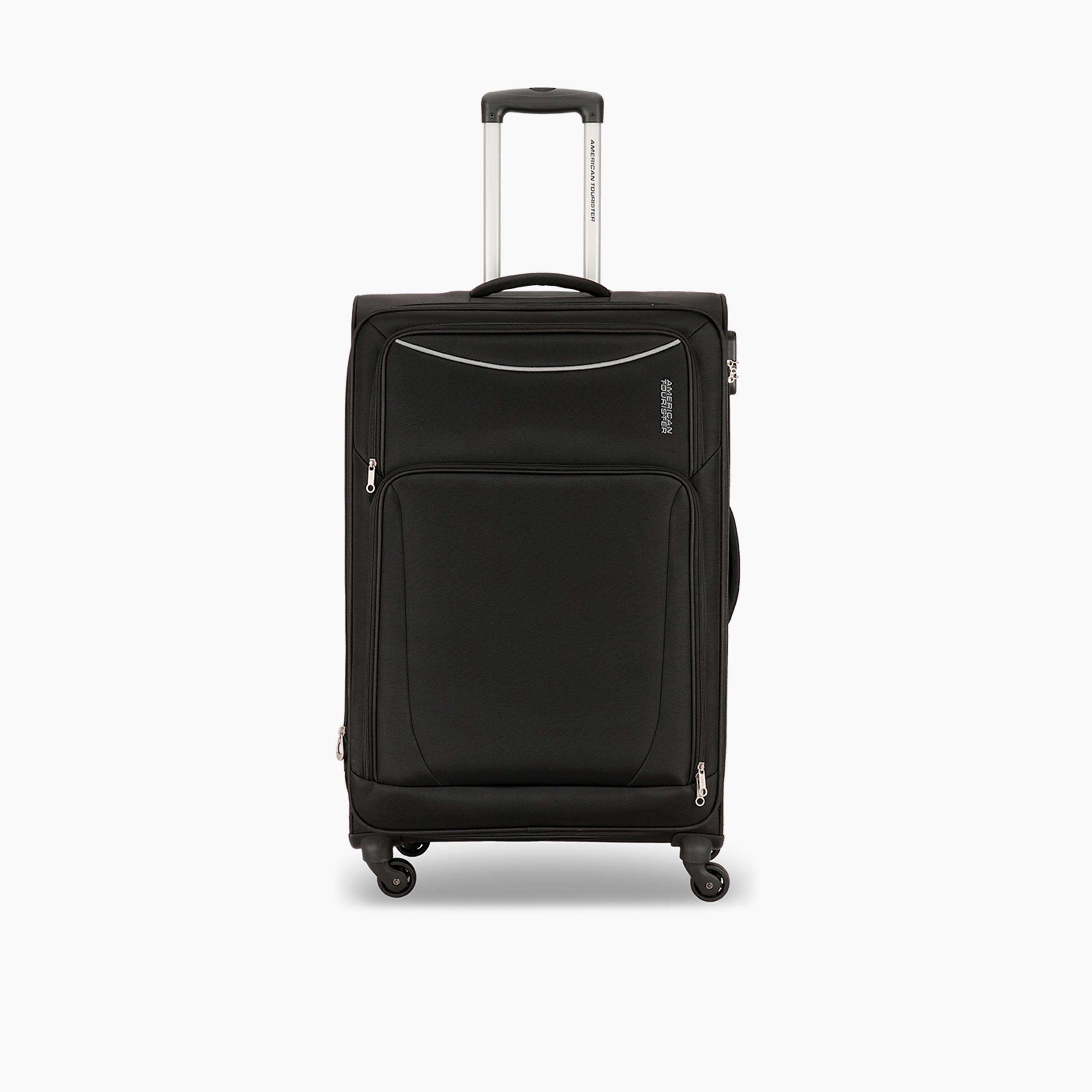 American Tourister Portland Set of 3 Polyester Soft Sided 4-Wheeler Spinner Trolley Bag with Combination Lock | FL909904-travel-luggagesandbags-luggage-image-4