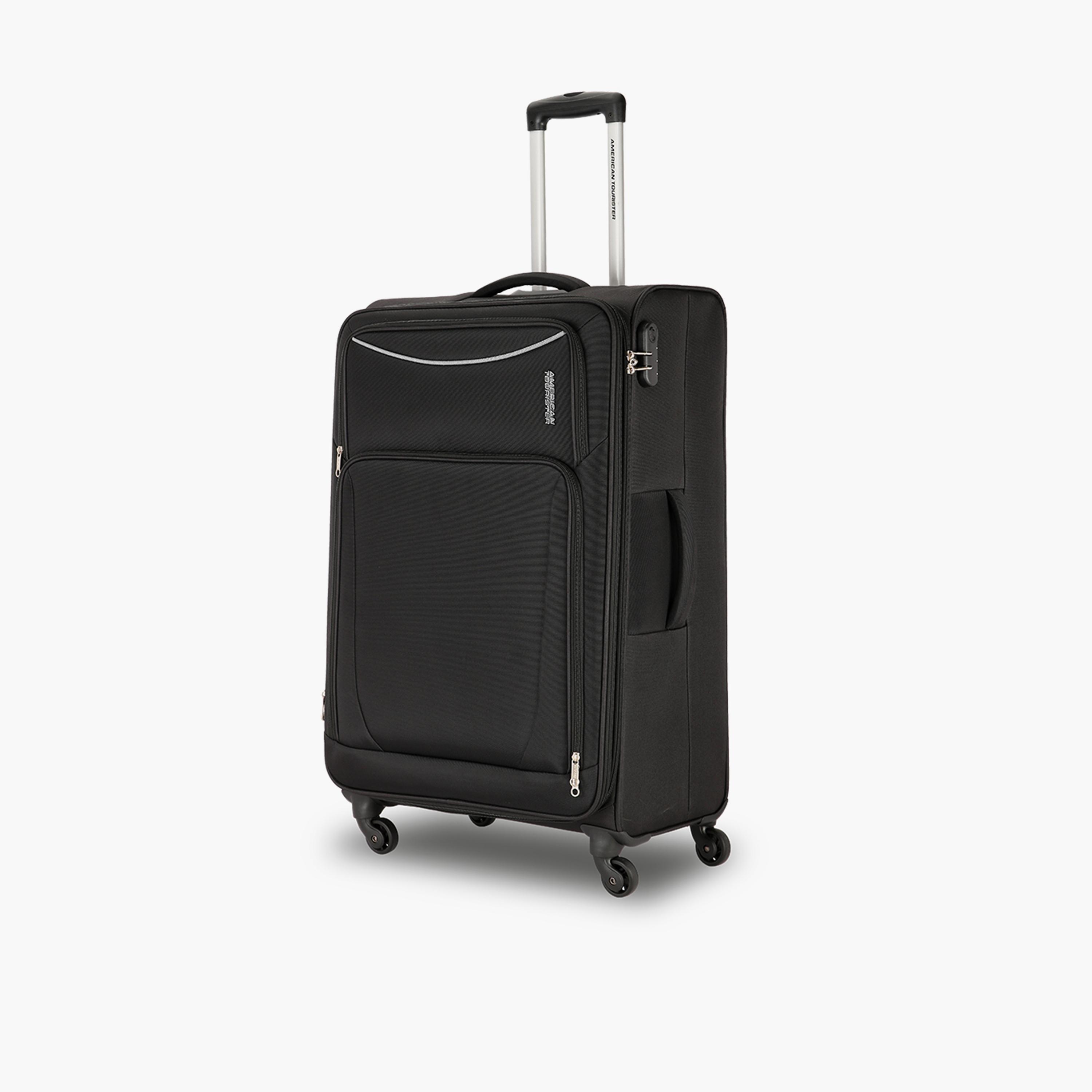 American Tourister Portland 68 CM Medium Check-in Polyester Soft Sided 4-Wheeler Spinner Trolley Bag with Combination Lock | FL909902-travel-luggagesandbags-luggage-image-7