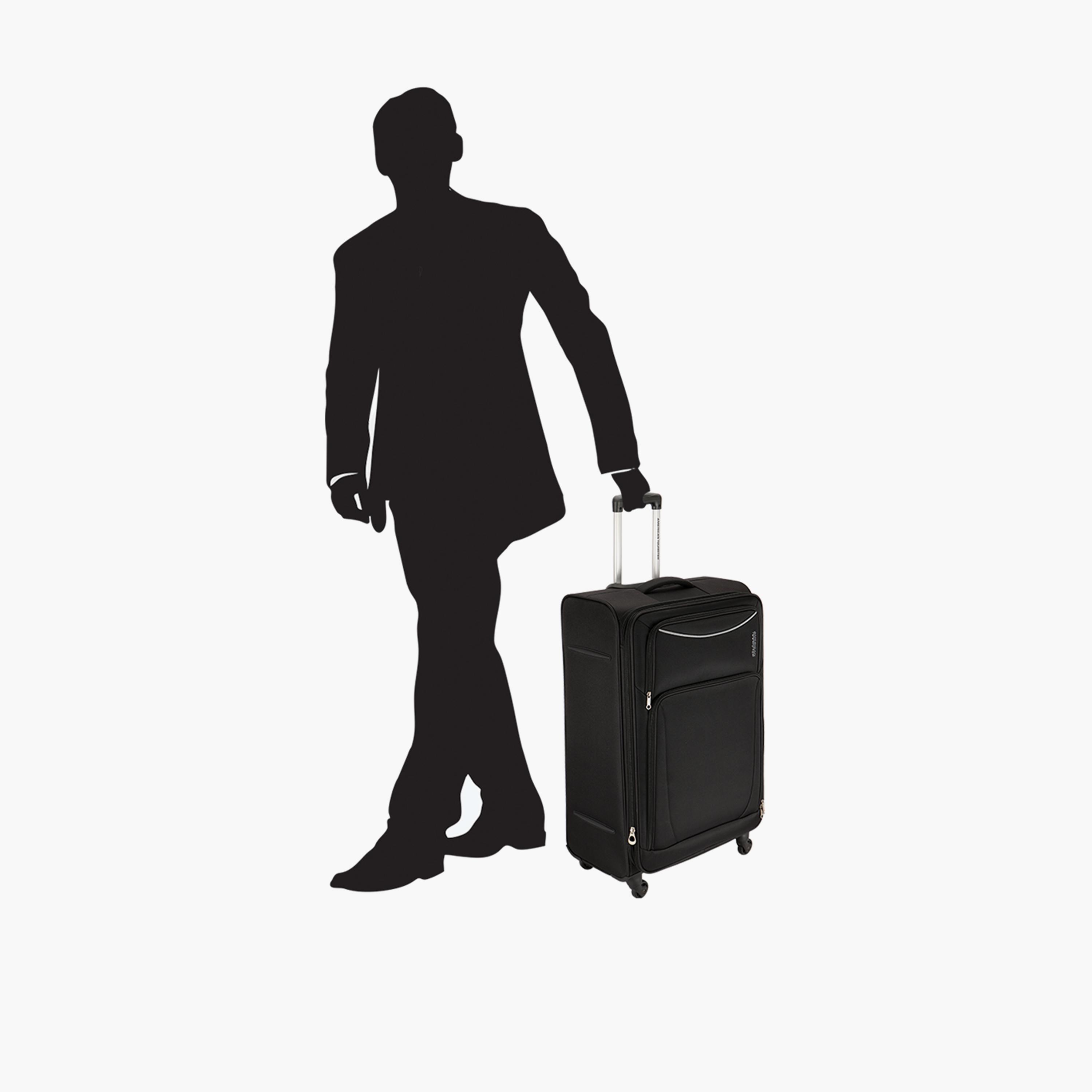 American Tourister Portland 68 CM Medium Check-in Polyester Soft Sided 4-Wheeler Spinner Trolley Bag with Combination Lock | FL909902-travel-luggagesandbags-luggage-image-8