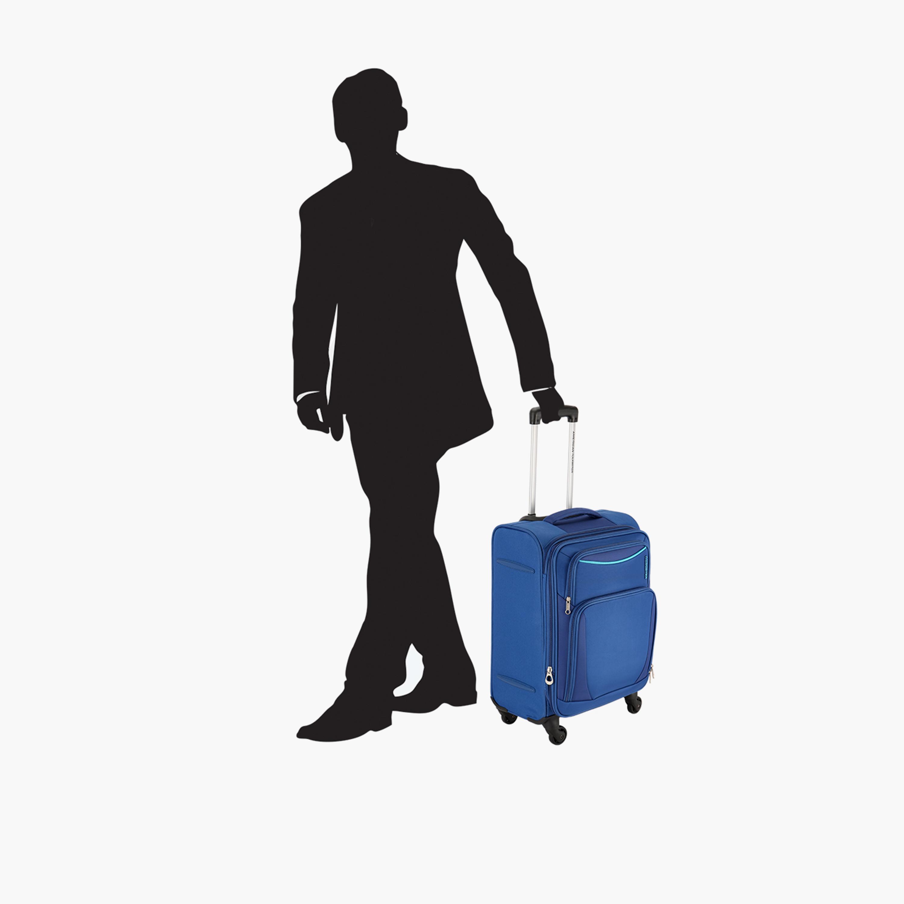 American Tourister Portland 55 CM Cabin Polyester Soft Sided 4-Wheeler Spinner Trolley Bag with Combination Lock | FL901901-travel-luggagesandbags-luggage-image-8
