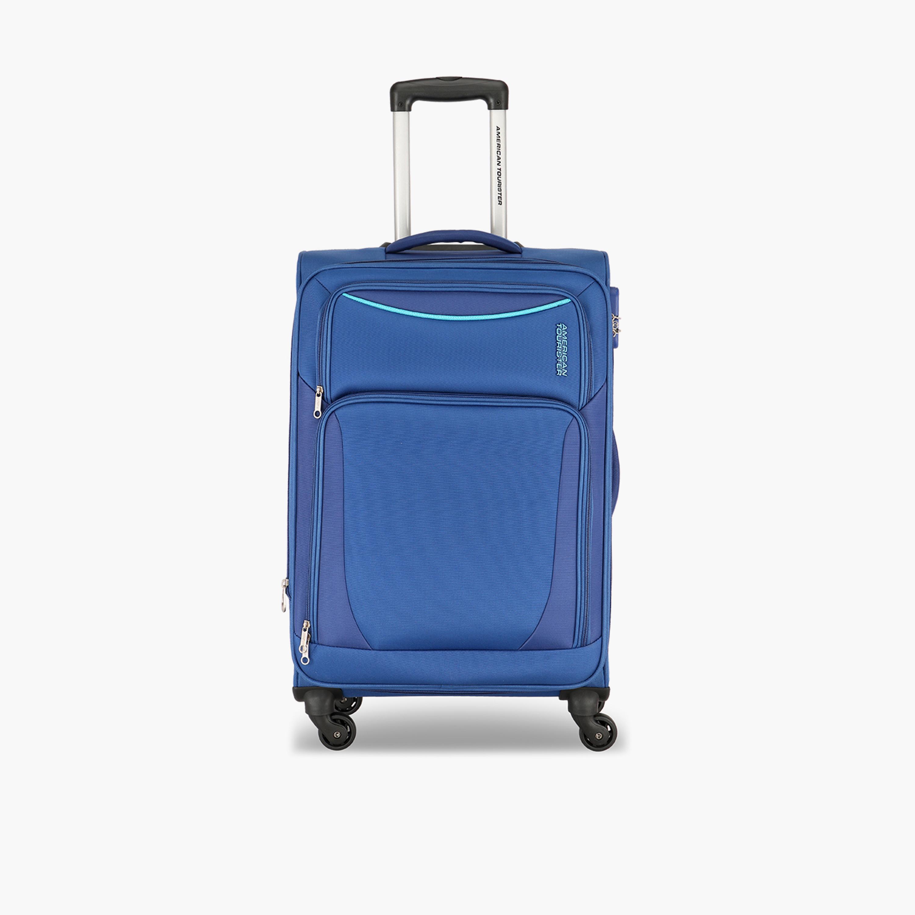 American Tourister Portland 68 CM Medium Check-in Polyester Soft Sided 4-Wheeler Spinner Trolley Bag with Combination Lock | FL901902-travel-luggagesandbags-luggage-image-1