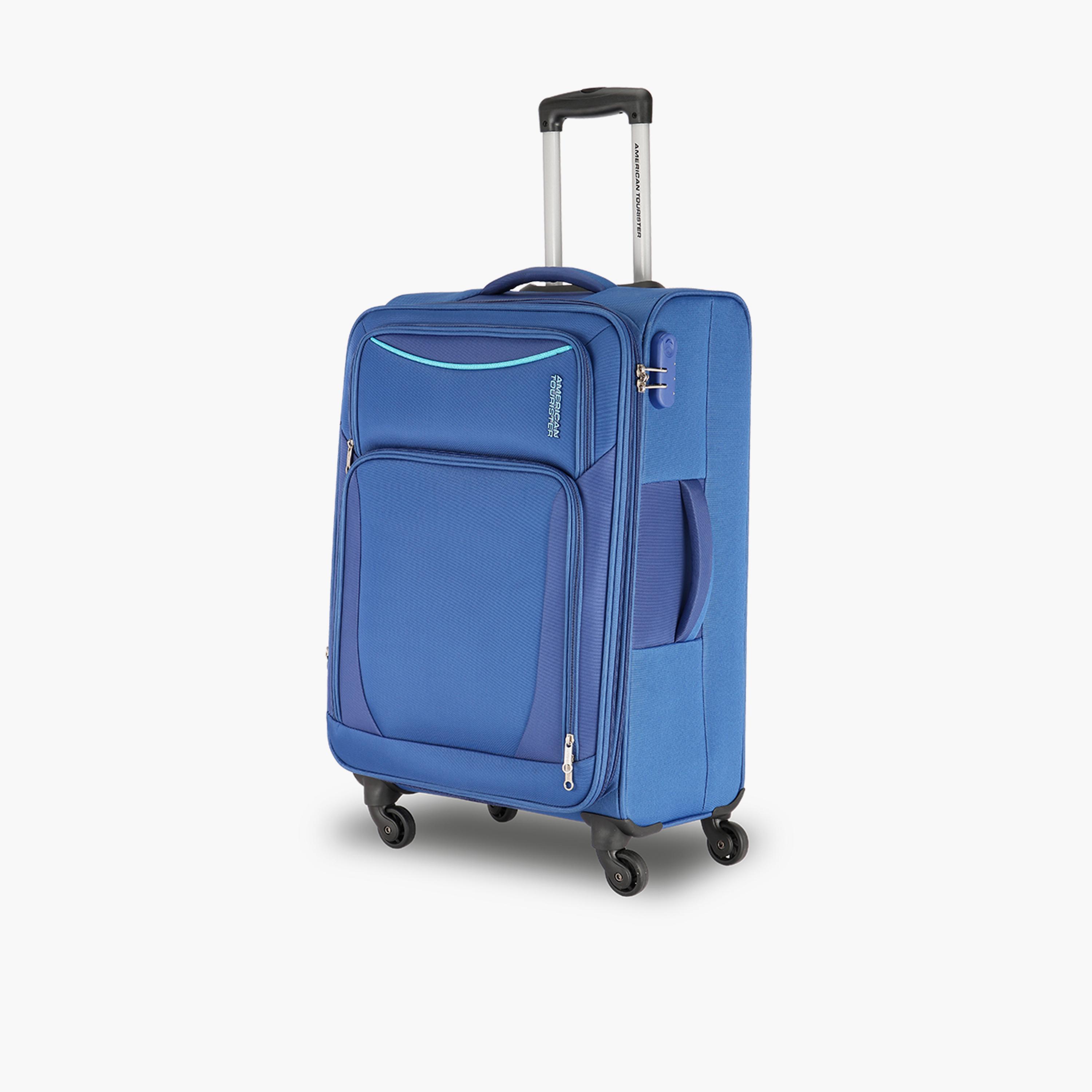American Tourister Portland 68 CM Medium Check-in Polyester Soft Sided 4-Wheeler Spinner Trolley Bag with Combination Lock | FL901902-travel-luggagesandbags-luggage-image-7