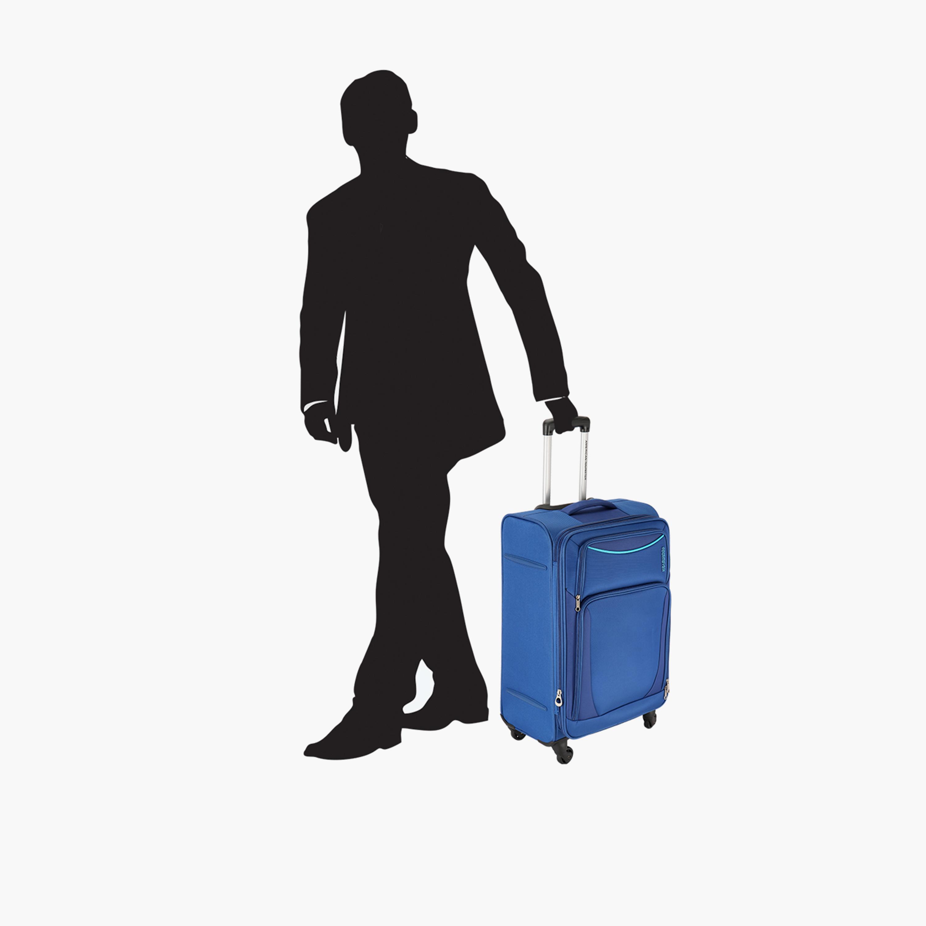 American Tourister Portland 68 CM Medium Check-in Polyester Soft Sided 4-Wheeler Spinner Trolley Bag with Combination Lock | FL901902-travel-luggagesandbags-luggage-image-8