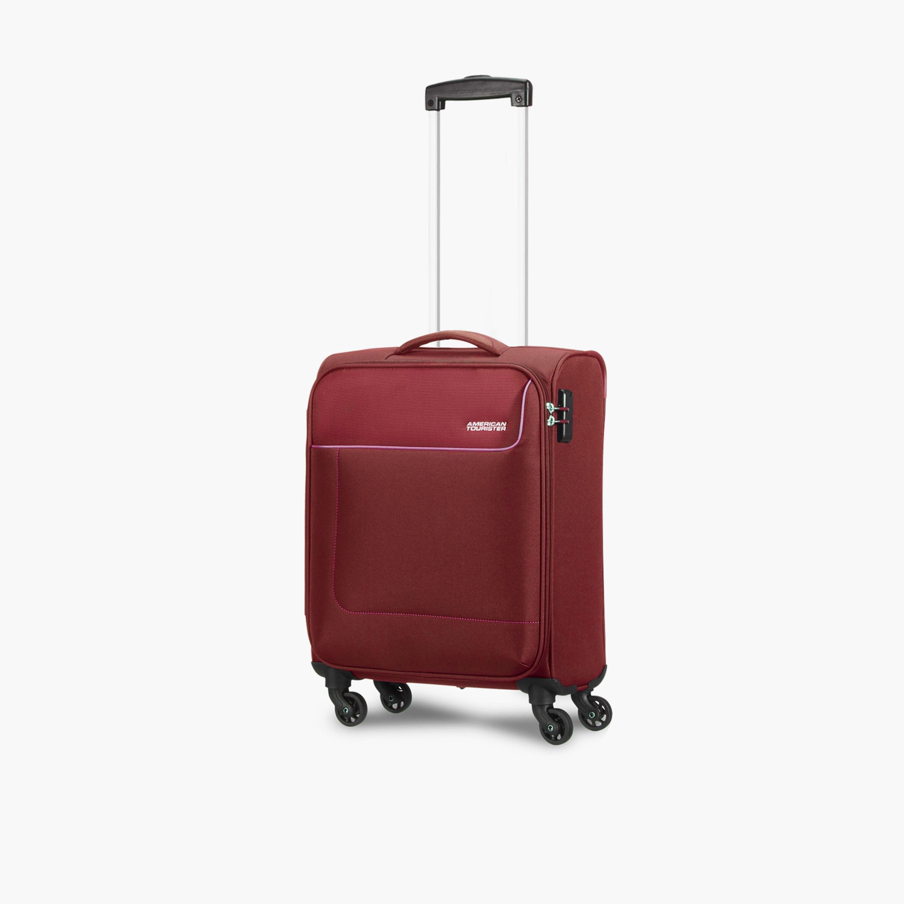 American Tourister Jamaica 58 CM Cabin Polyester Soft Sided 4-Wheeler Spinner Trolley Bag with TSA Lock | 27O02101-travel-luggagesandbags-luggage-image-1