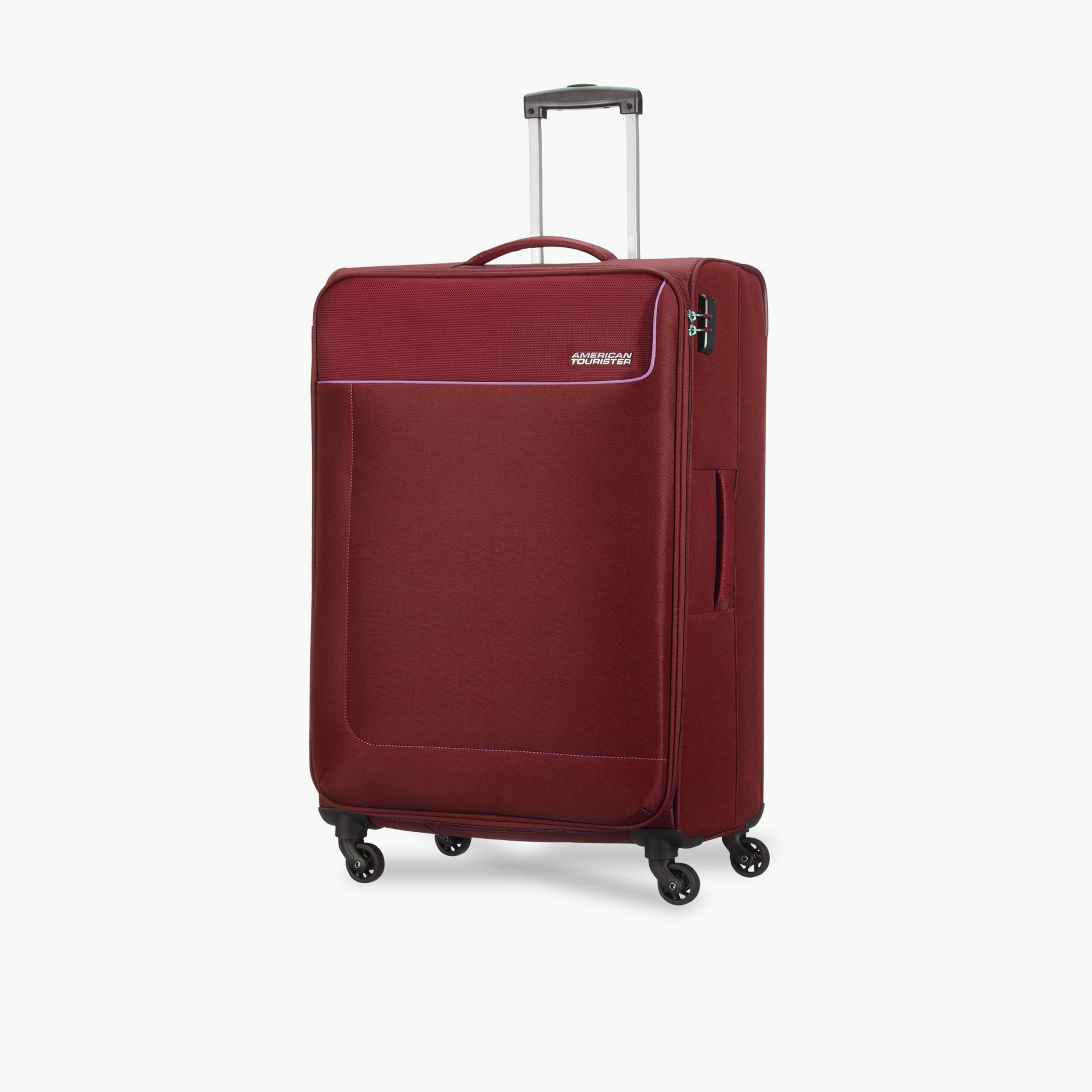 American Tourister Jamaica 69 CM Medium Check-in Polyester Soft Sided 4-Wheeler Spinner Trolley Bag with TSA Lock | 27O02102-travel-luggagesandbags-luggage-image-1