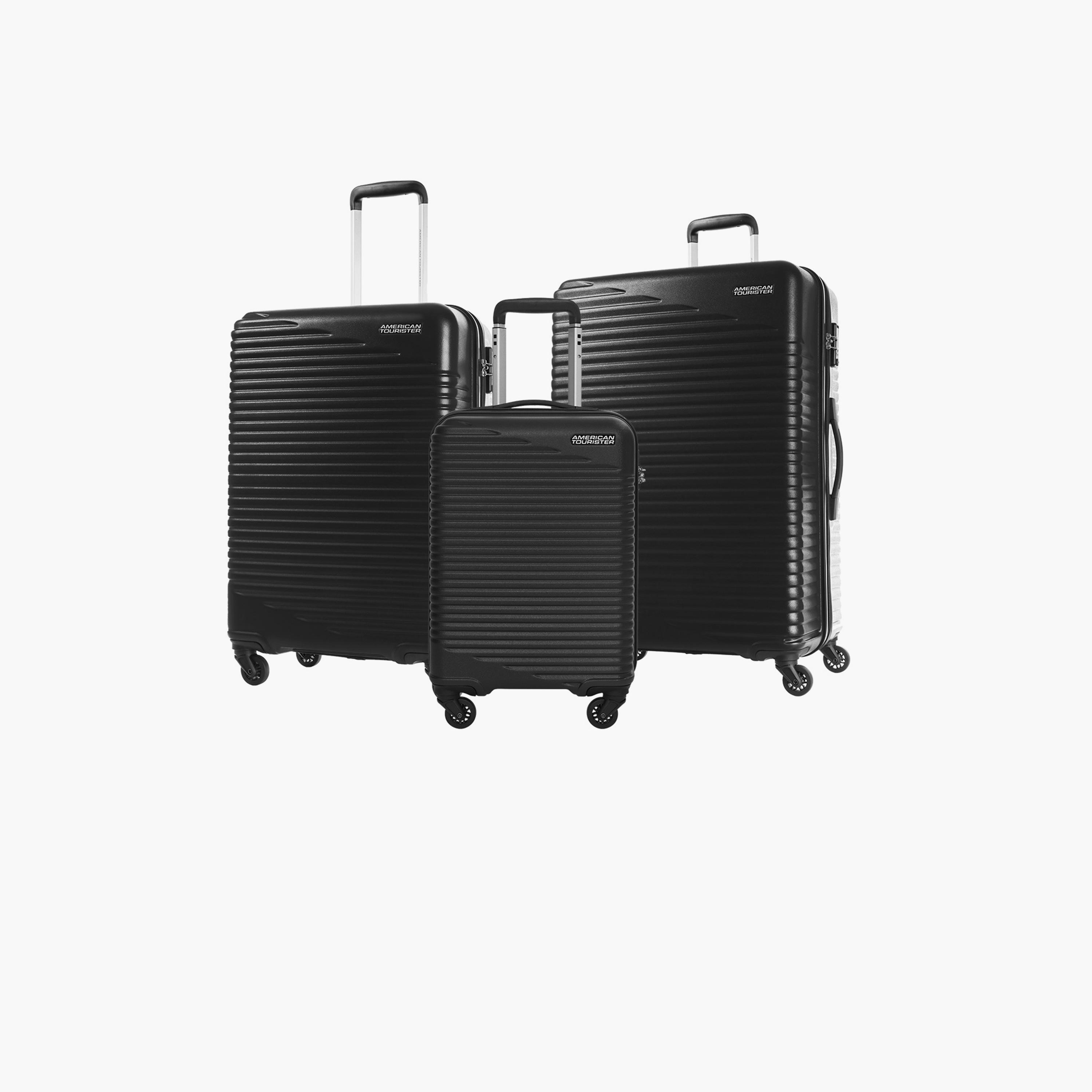 American Tourister Skypark Set of 3 ABS Hard Sided 4-Wheeler Spinner Trolley Bag with TSA Lock | HC009004-travel-luggagesandbags-luggage-image-1