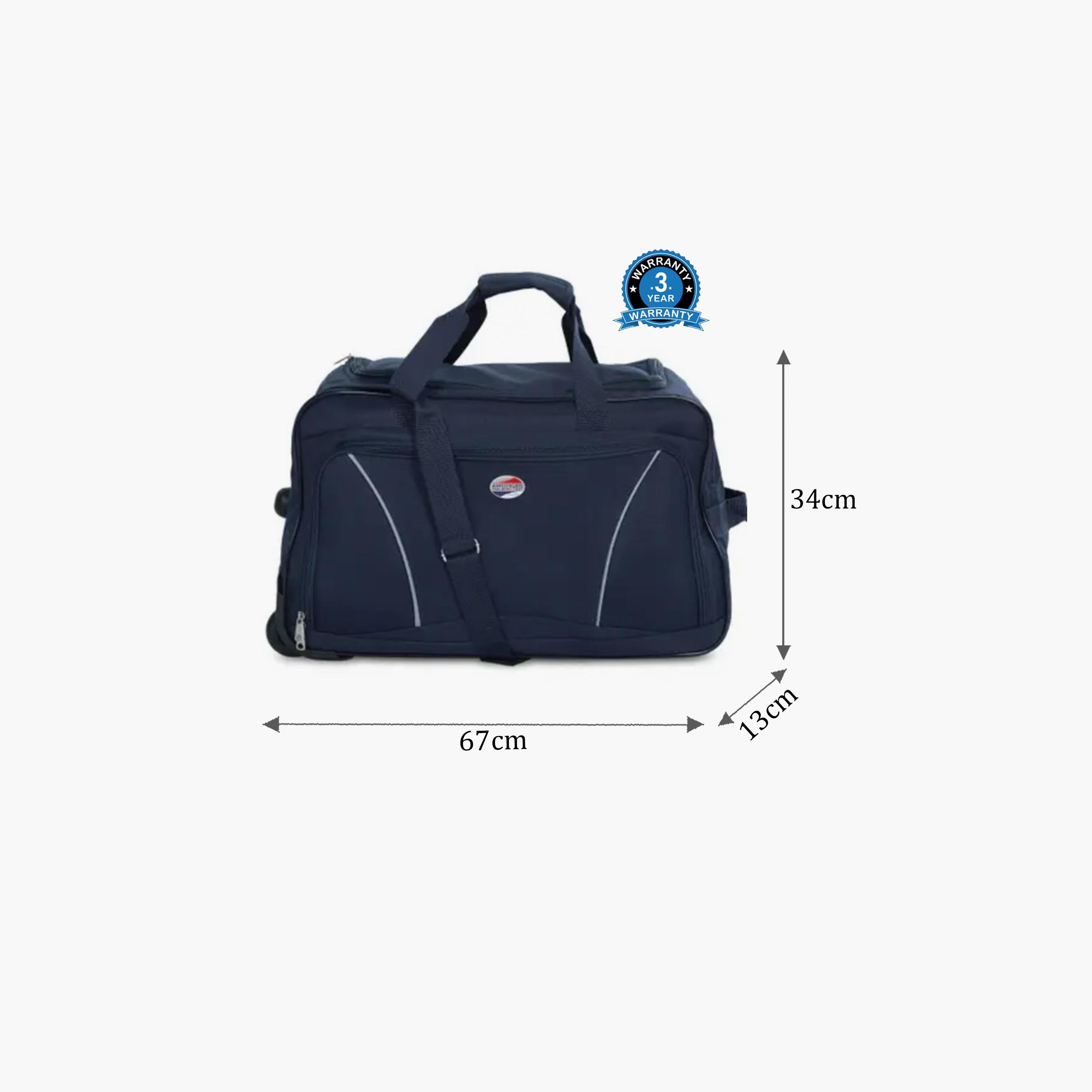 American Tourister Vision Whl 67 CM Medium Check-in Polyester Duffel Bag 2-Wheeler Spinner | Y6500106-travel-luggagesandbags-dufflebags-image-2
