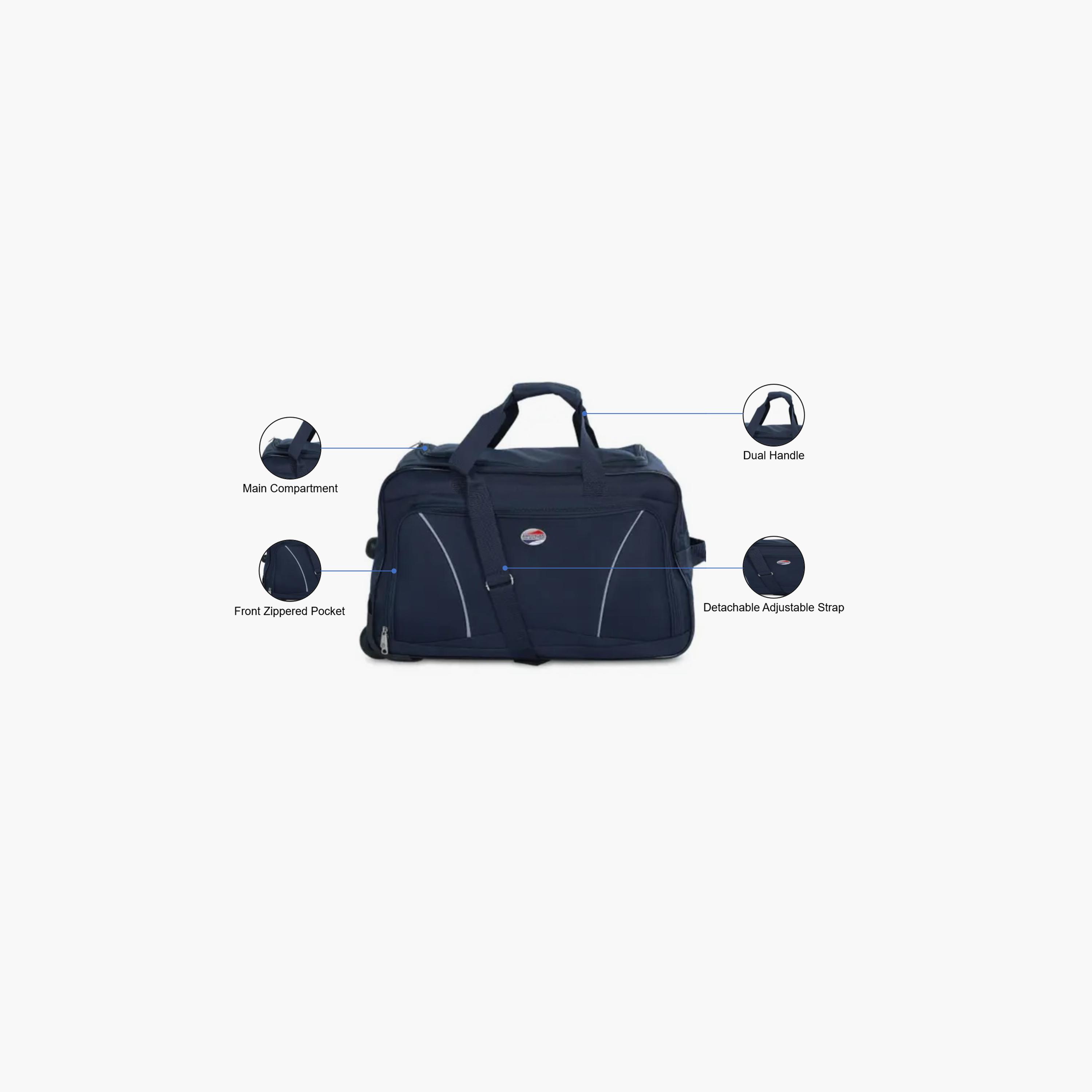 American Tourister Vision Whl 67 CM Medium Check-in Polyester Duffel Bag 2-Wheeler Spinner | Y6500106-travel-luggagesandbags-dufflebags-image-3