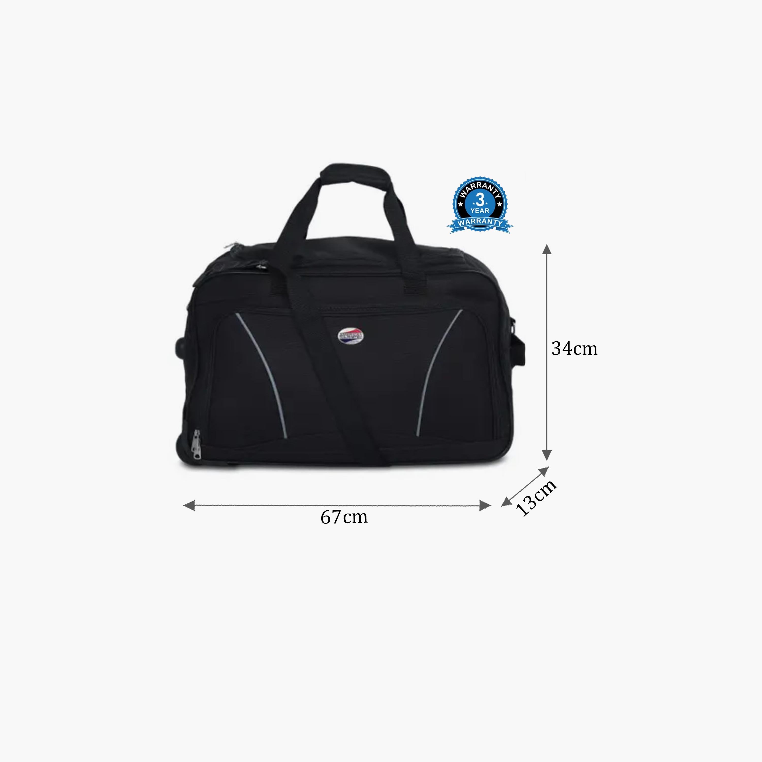American Tourister Vision Whl 67 CM Medium Check-in Polyester Duffel Bag 2-Wheeler Spinner | Y6500906-travel-luggagesandbags-dufflebags-image-2