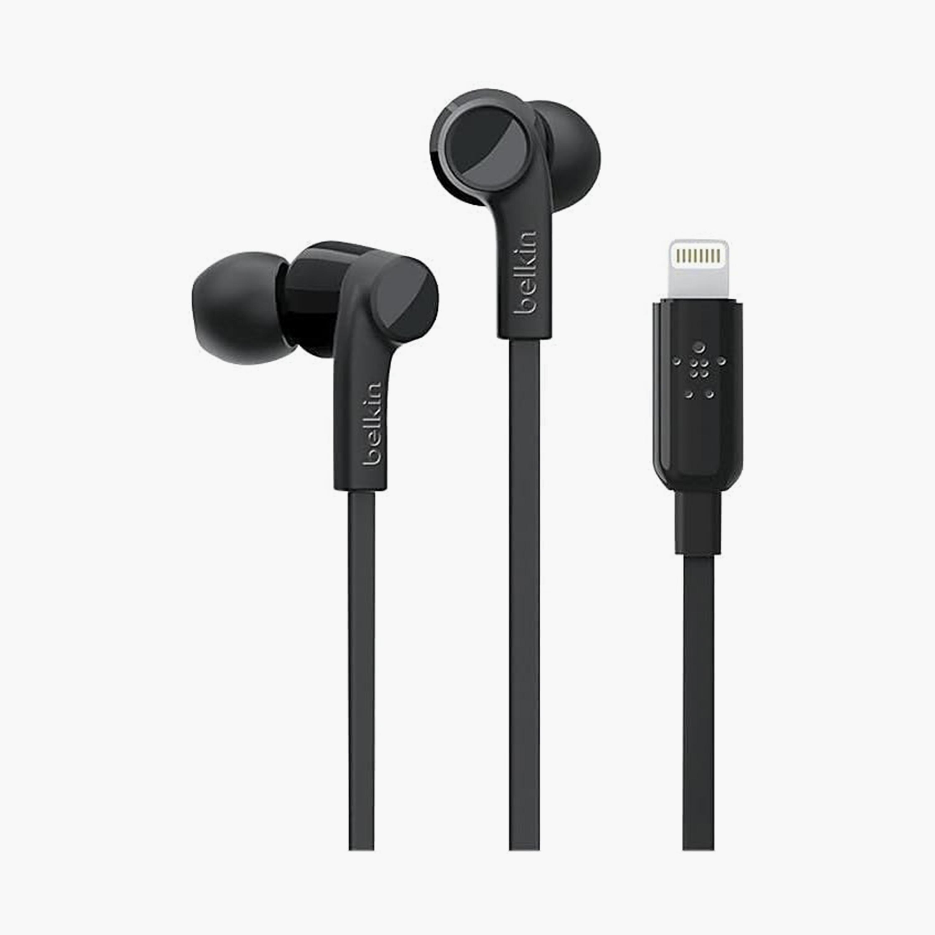 سماعات بيلكين لايتنينج داخل الأذن باللون الأسود | BKN-G3H0001VFBLK-electronics-headphonesandearphones-image-1