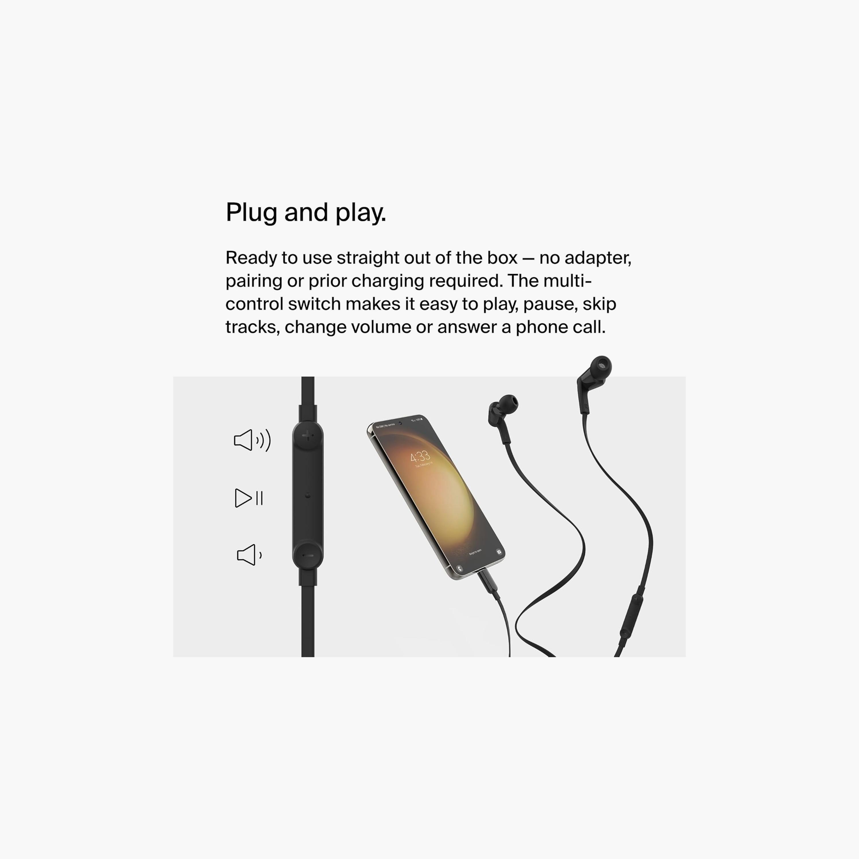 Belkin USB-C In-Ear Earphones Black | G3H0002BTBLK-electronics-headphonesandearphones-image-2