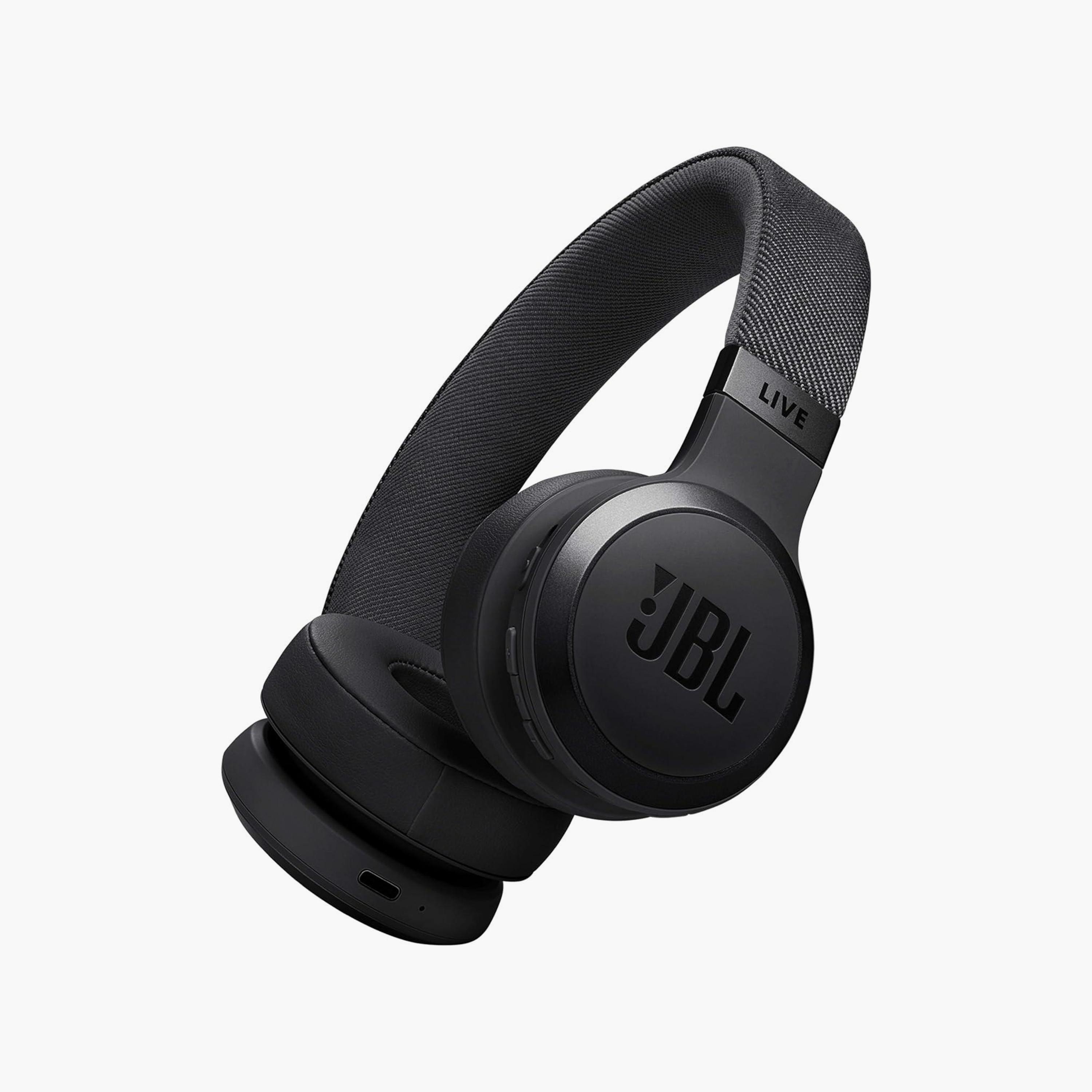 JBL Wireless On-Ear Headphones with True Adaptive Noise Cancelling Black | JBLLIVE670NCBLK-electronics-headphonesandearphones-image-1