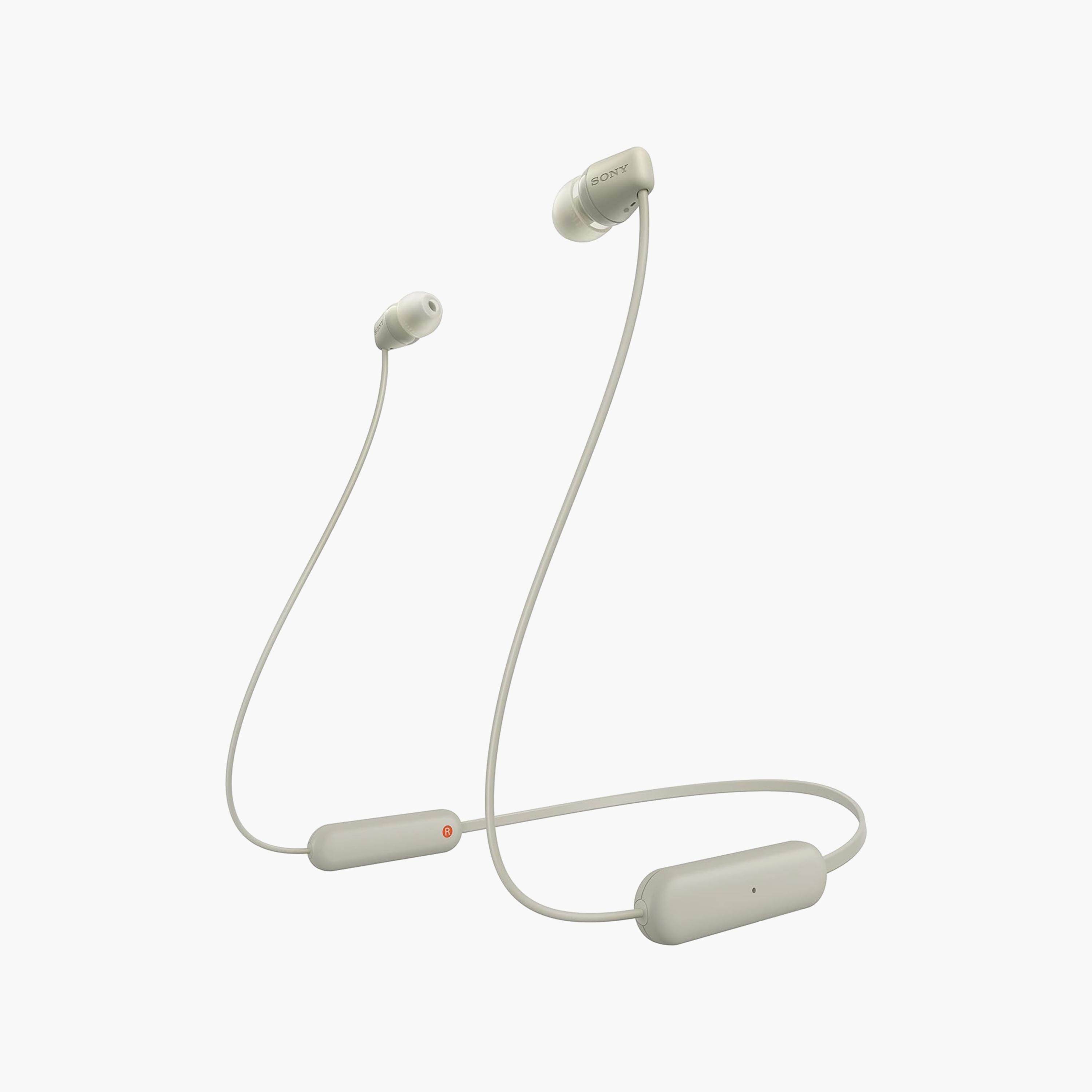 سماعة لاسلكية داخل الاذن بطوق للرقبة اسود من سوني | WIC100/C-electronics-headphonesandearphones-image-1