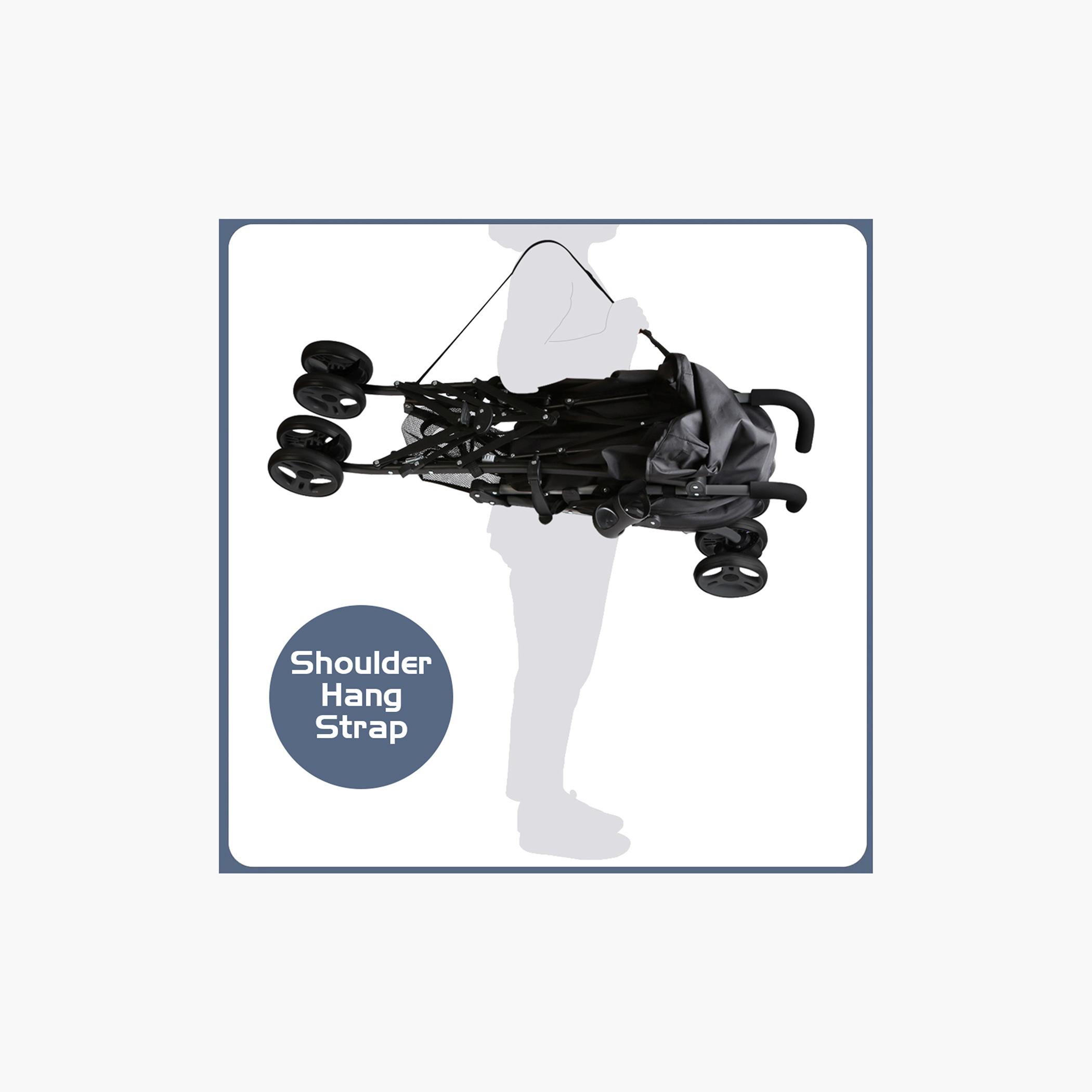 Teknum Eco Lite 2 Stroller with Cup Holder - Black-baby-gear-strollersandprams-strollers-image-7