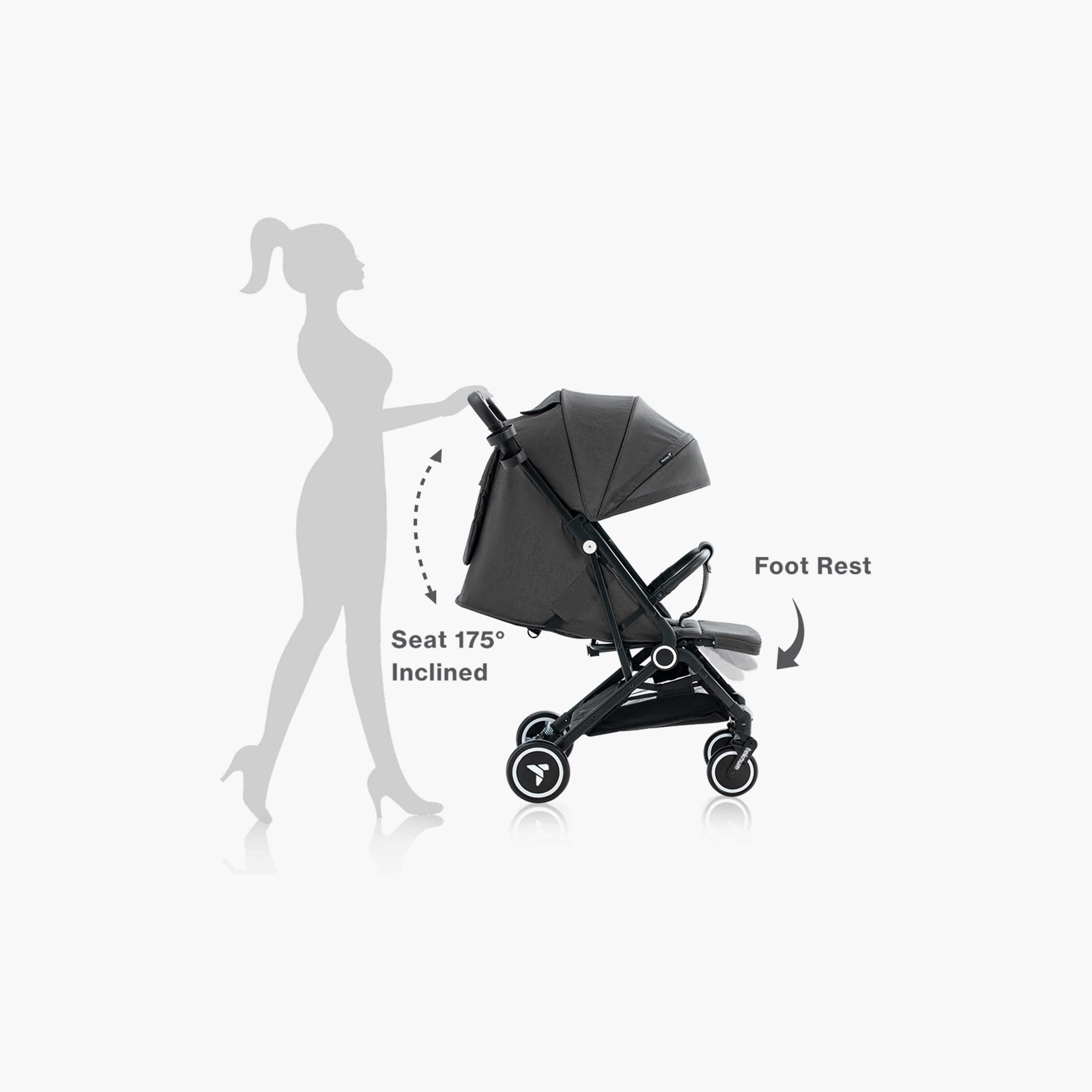 Teknum Travel Cabin Stroller with Coffee Cup Holder - Grey-baby-gear-strollersandprams-strollers-image-14