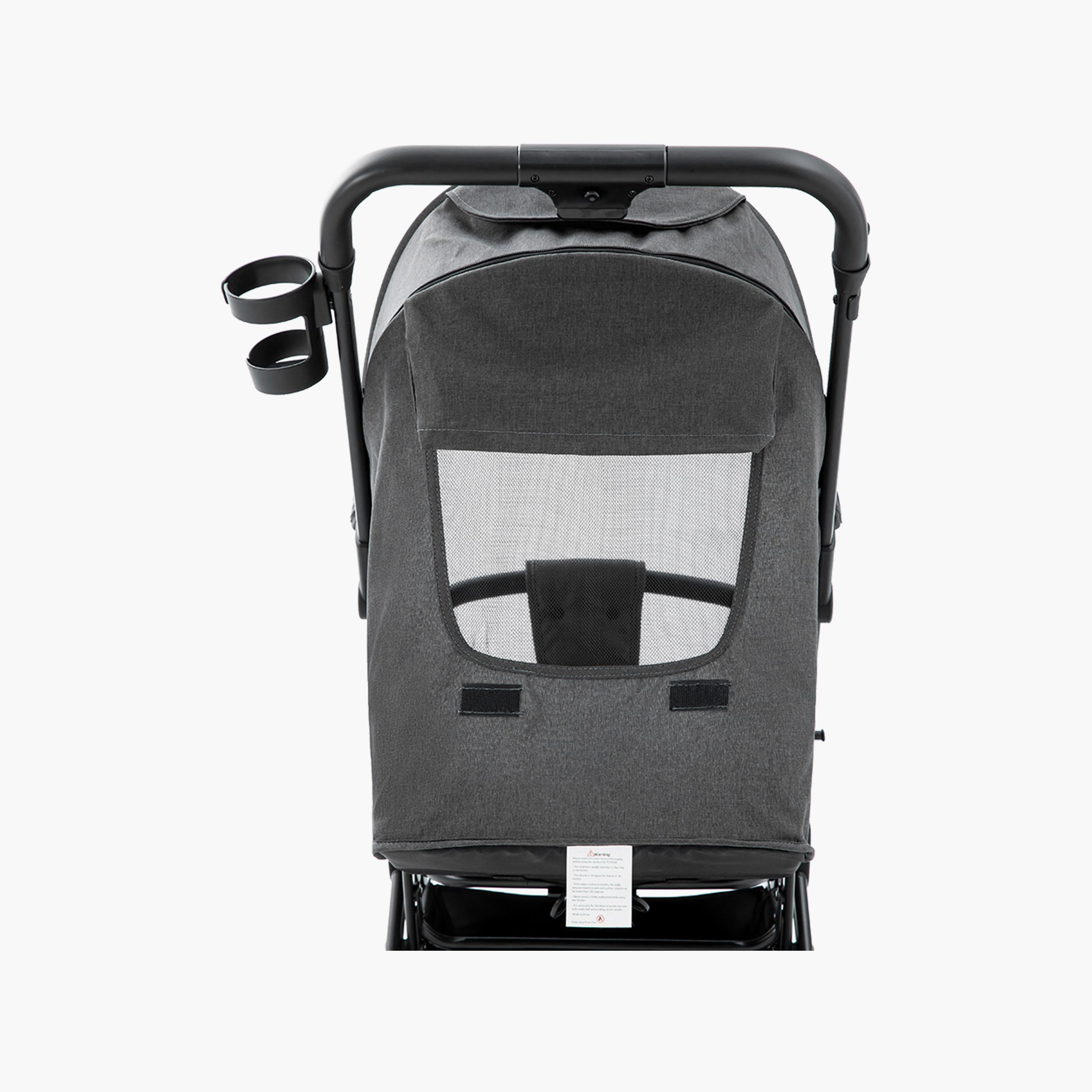 Teknum Travel Cabin Stroller with Coffee Cup Holder - Grey-baby-gear-strollersandprams-strollers-image-17