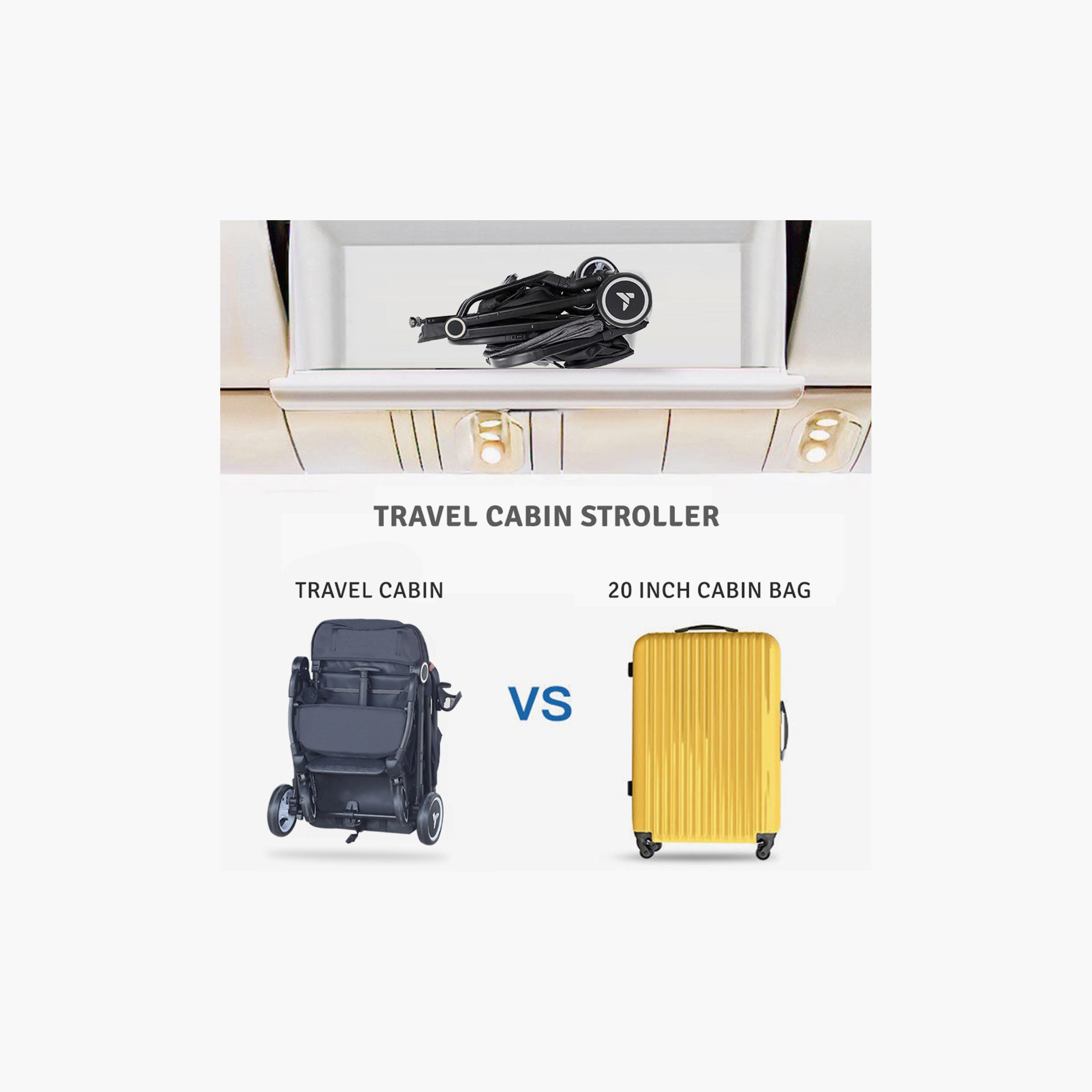 Teknum Travel Cabin Stroller with Coffee Cup Holder - Grey-baby-gear-strollersandprams-strollers-image-6