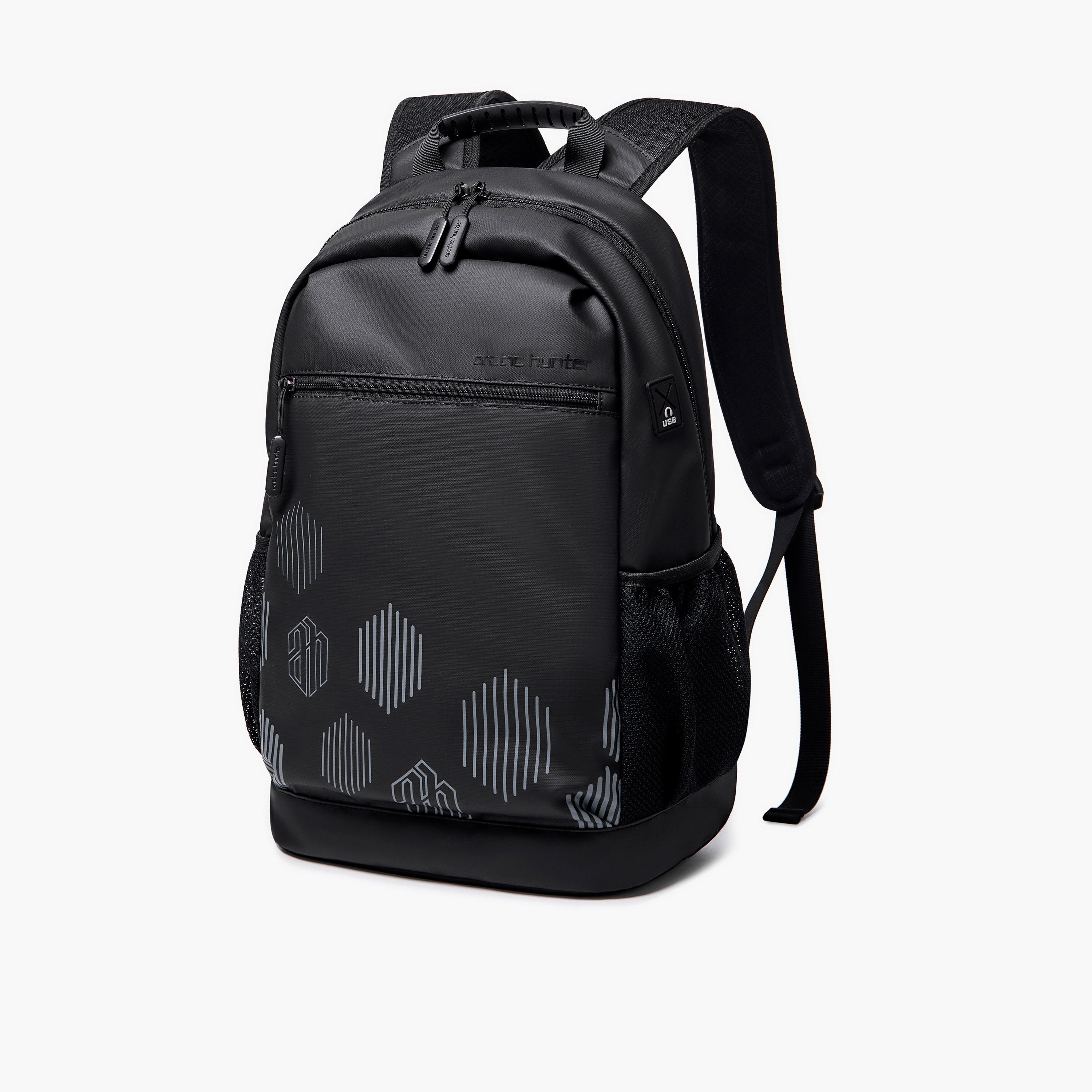 Arctic Hunter 17.7 Inches Laptop Bag Polyester with Built-in USB Port | B00489-travel-luggagesandbags-backpacks-image-1
