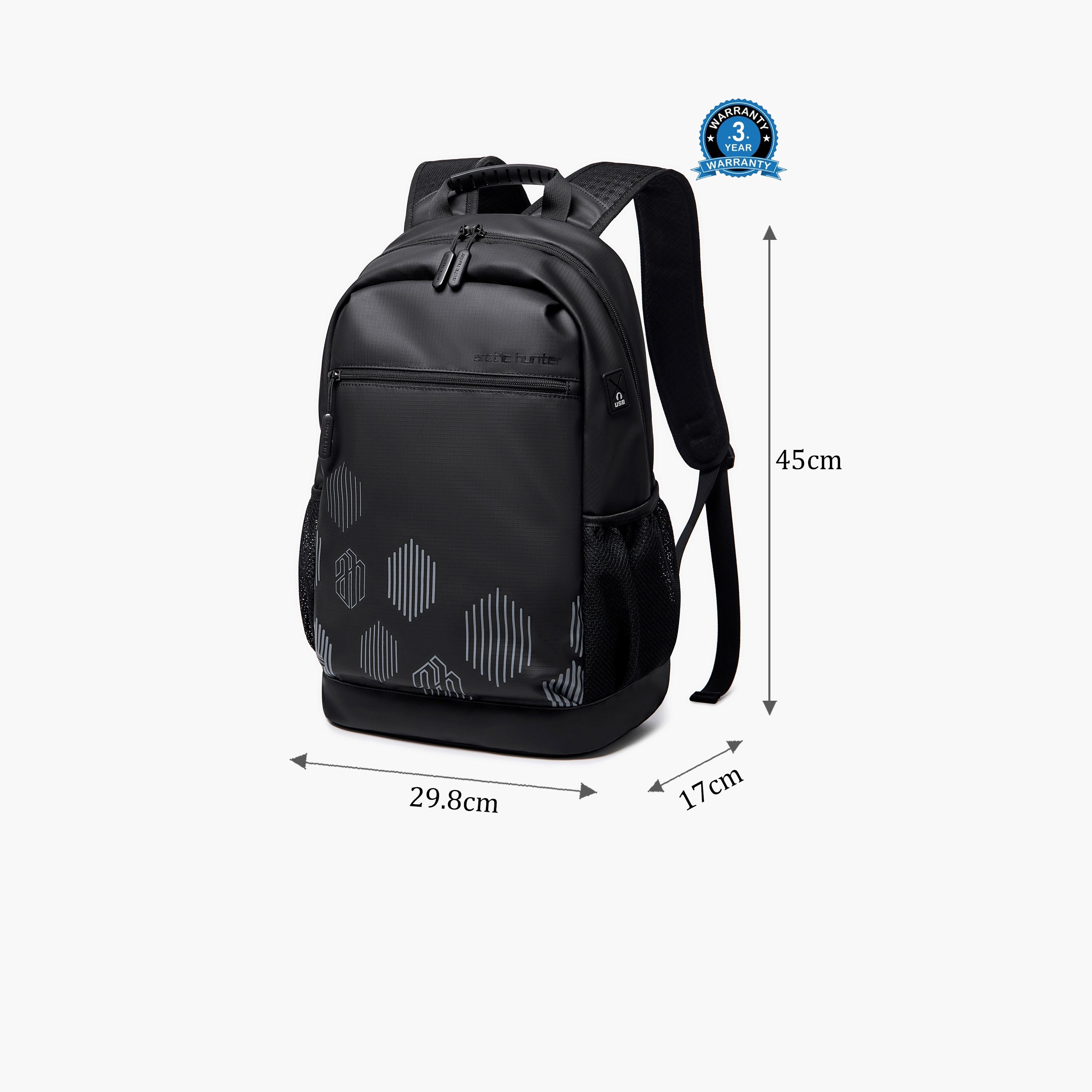 Arctic Hunter 17.7 Inches Laptop Bag Polyester with Built-in USB Port | B00489-travel-luggagesandbags-backpacks-image-2