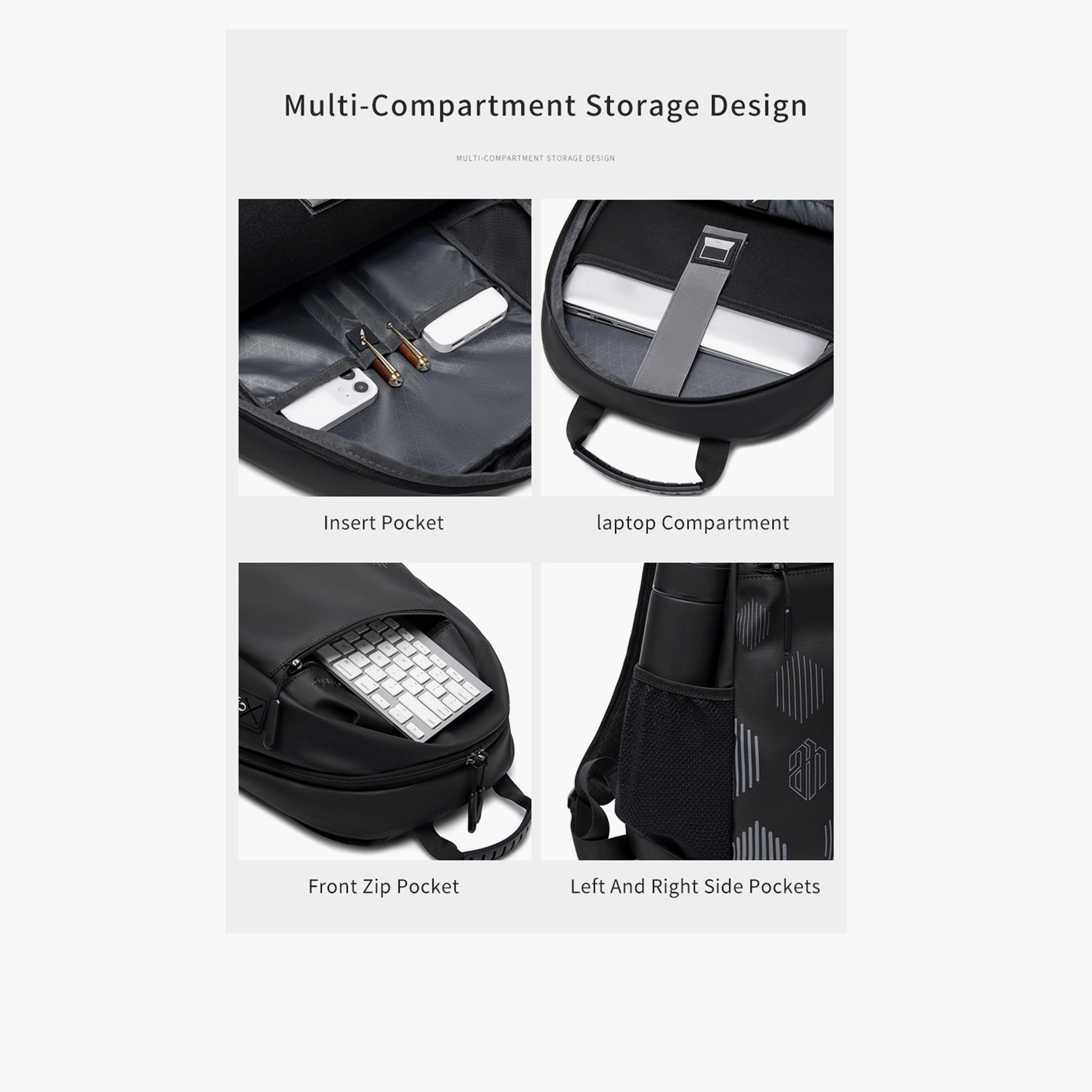 Arctic Hunter 17.7 Inches Laptop Bag Polyester with Built-in USB Port | B00489-travel-luggagesandbags-backpacks-image-4
