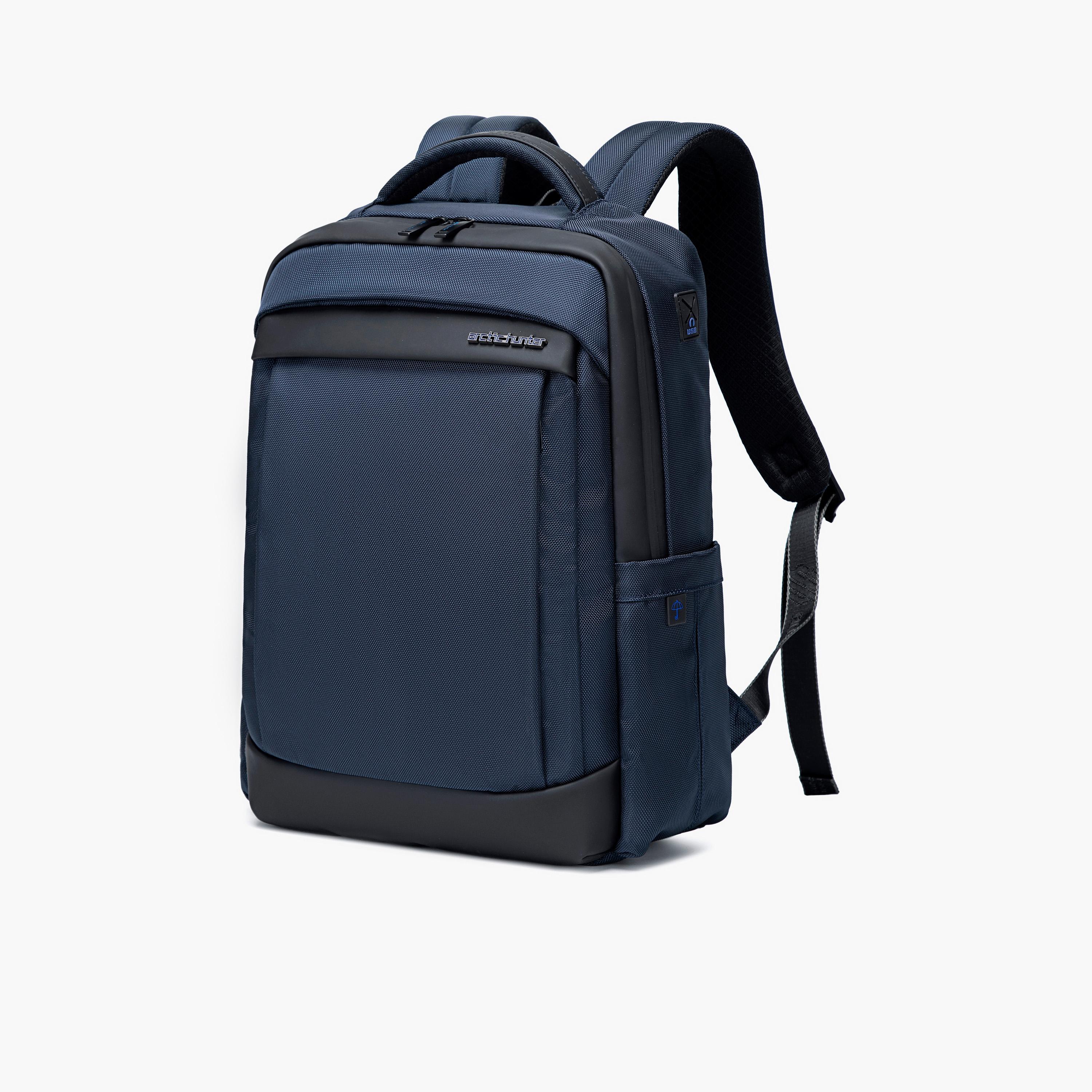 اركتيك هنتر- شنطة كمبيوتر محمول مقاس 15.6 إنش بوليستر مع منفذ USB مدمج | B00478-travel-luggagesandbags-backpacks-image-4