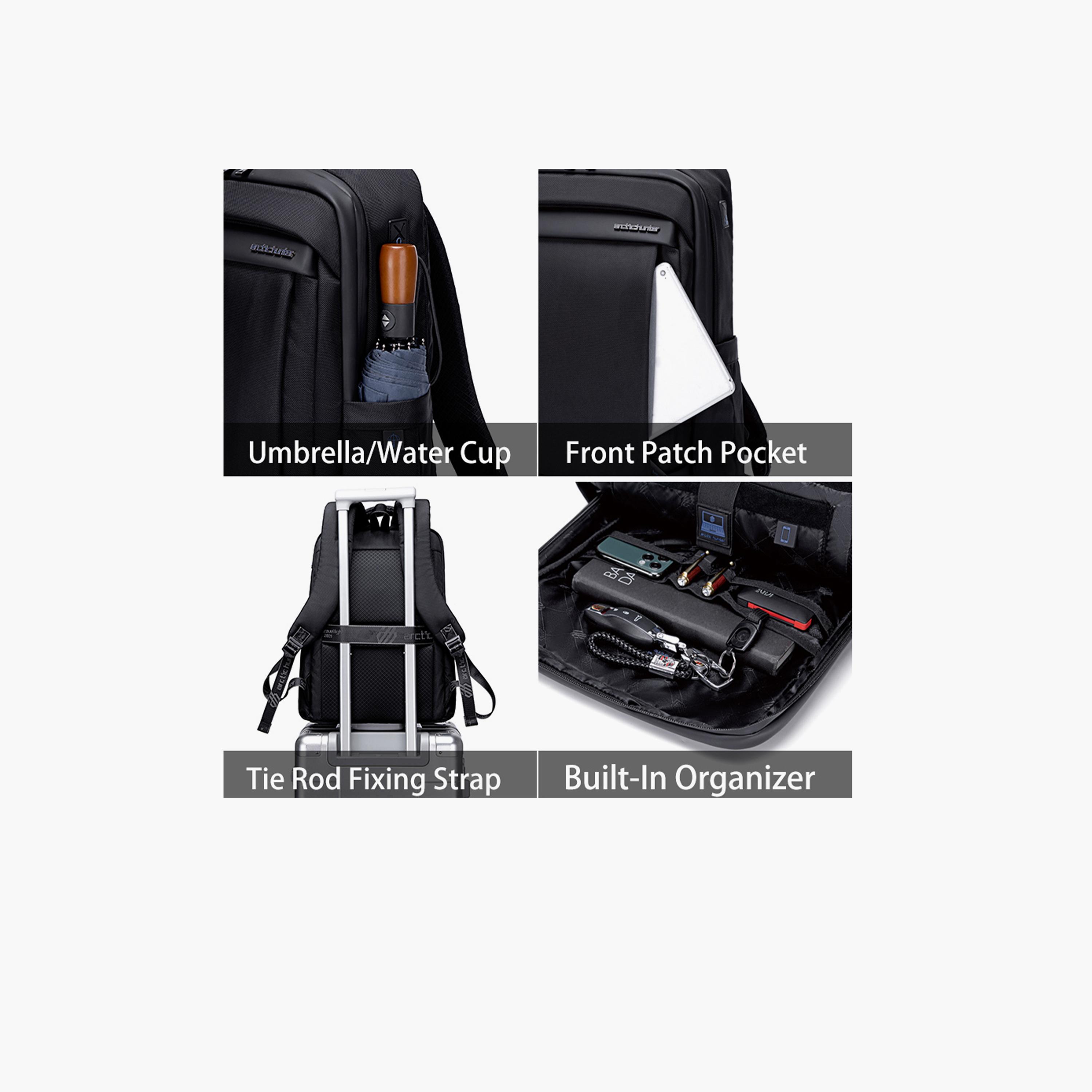 Arctic Hunter 15.6 Inches Laptop Bag Polyester with Built-in USB Port | B00478-travel-luggagesandbags-backpacks-image-5