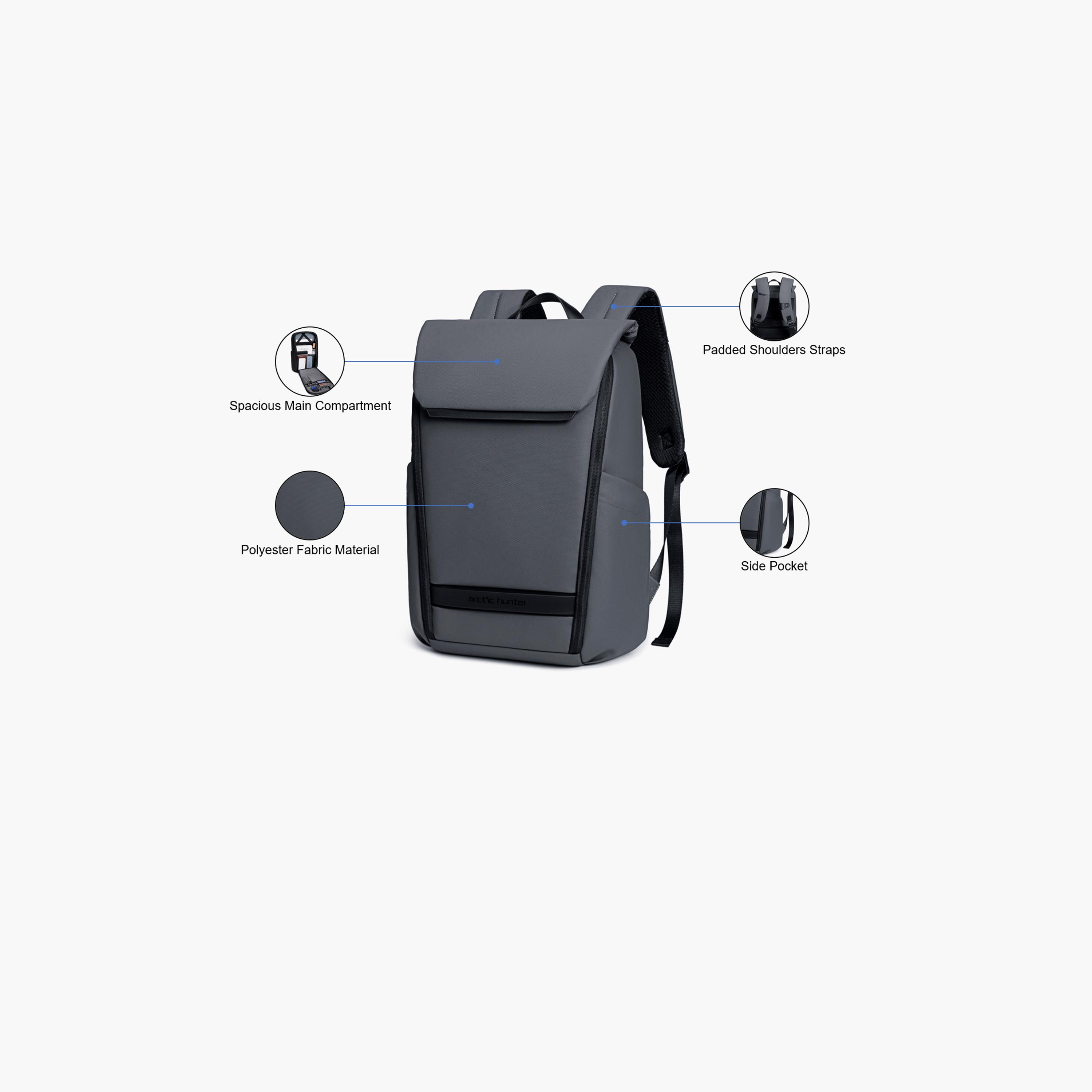 Arctic Hunter 15.7 Inches Laptop Bag Polyester Blend with Water-Resistance and TSA Friendly | B00559-travel-luggagesandbags-backpacks-image-3