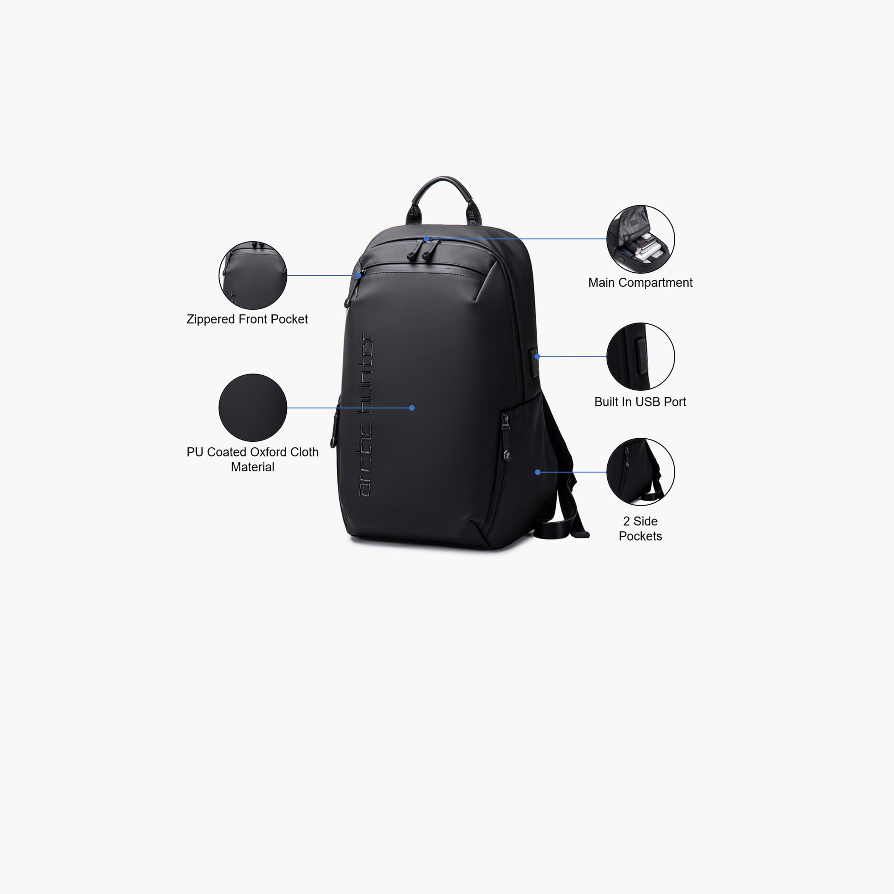 Arctic Hunter 19 Inches Laptop Bag Polyester Blend with Built-in USB Port | B00423-travel-luggagesandbags-backpacks-image-3